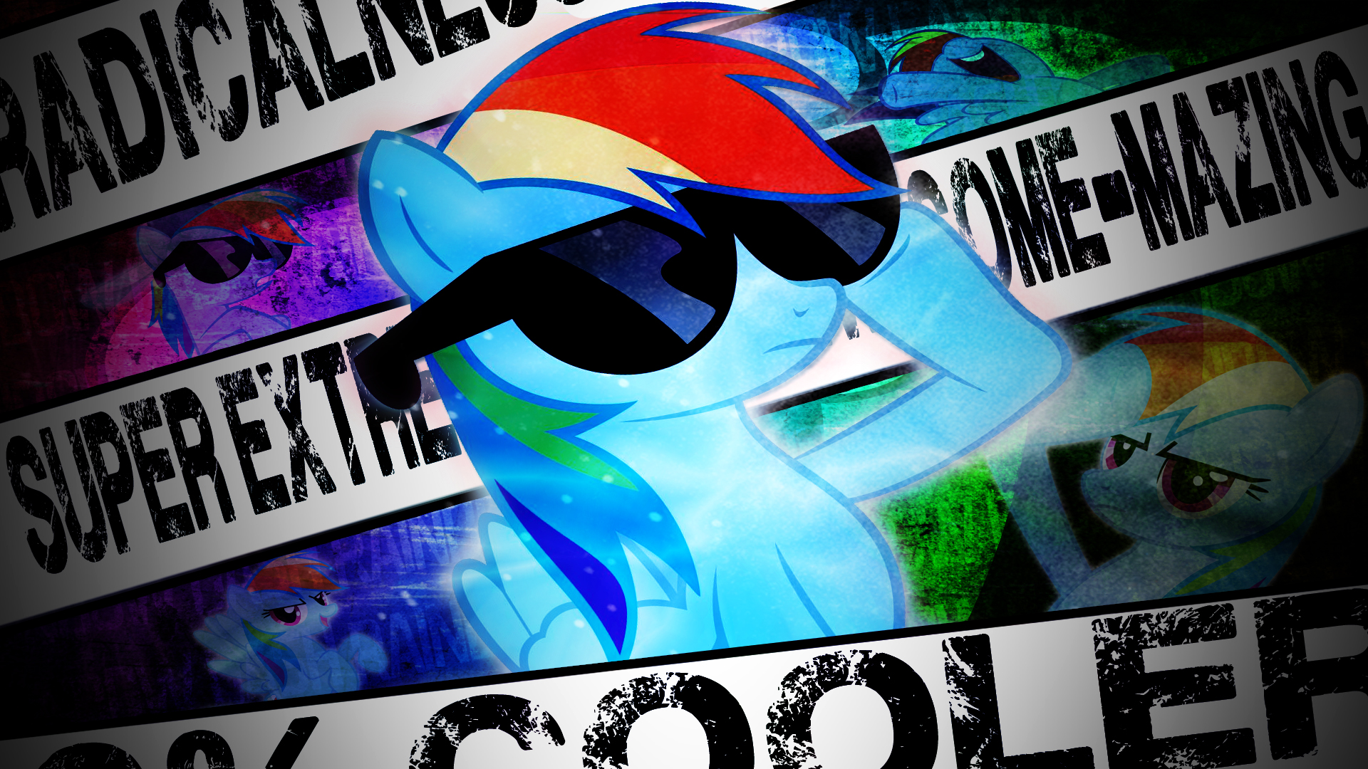 Rainbow Dash Wallpaper by Aeroflyte, AtomicGreymon, saksibouy, Takua770 and TygerxL