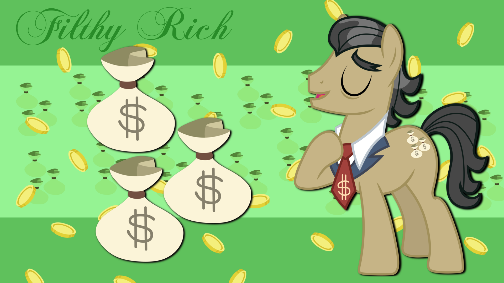 Filthy Rich Wallpaper by AxemGR and TheSharp0ne
