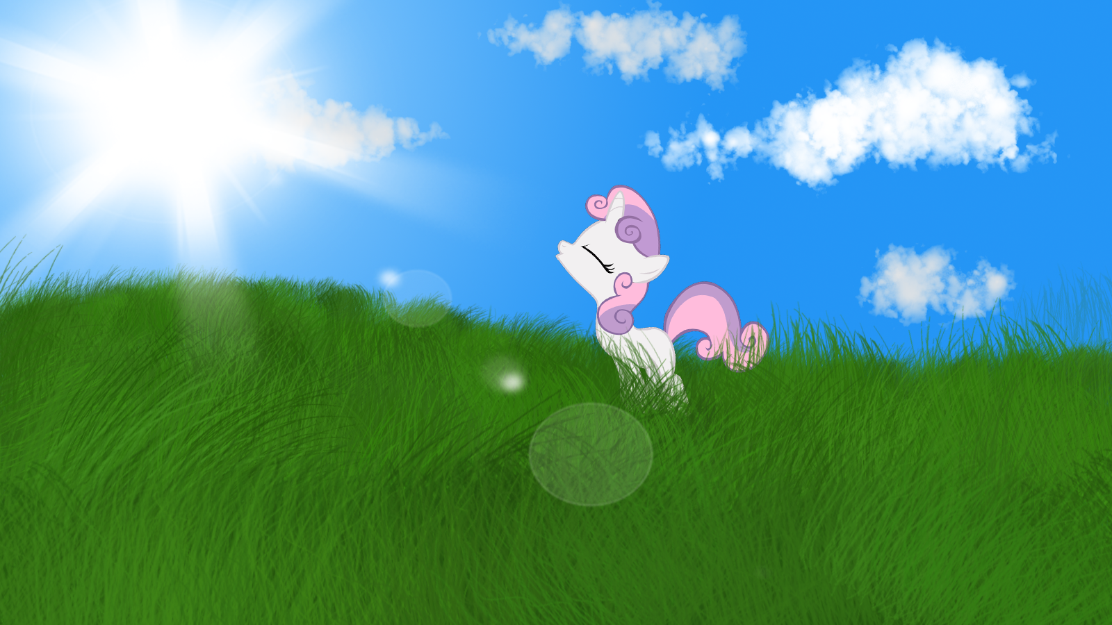 Sweetie Belle Wallpaper by Cottonbby and MoonGazerThePony