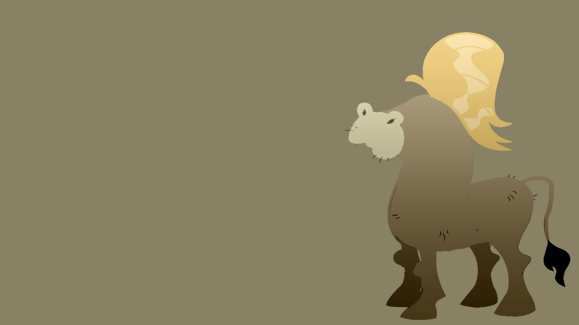Cranky Doodle Donkey Desktop Background by allthevectors and BlissfulBiscuit