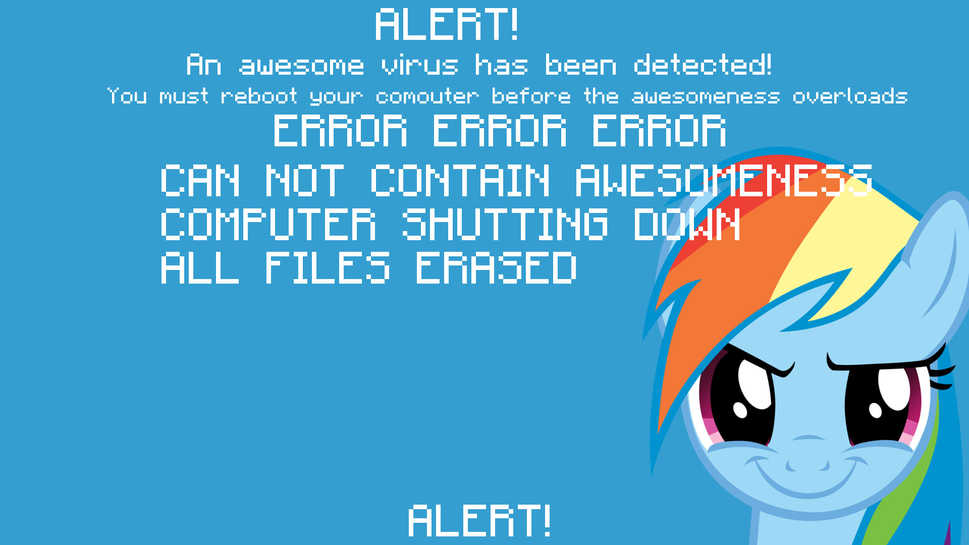 Rainbow Dash Virus by BlissfulBiscuit and jlryan