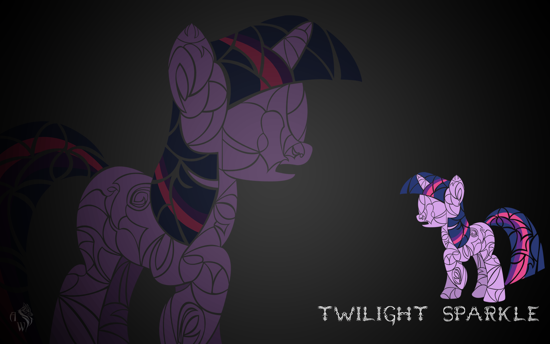 Tribal Twilight Sparkle Wallpaper by axlewolf