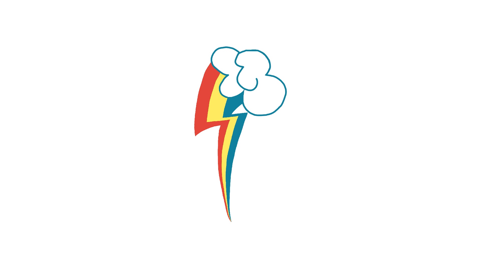 Simple Rainbow Dash Cutie Mark Wallpaper by MyLittleCreations and RDbrony16
