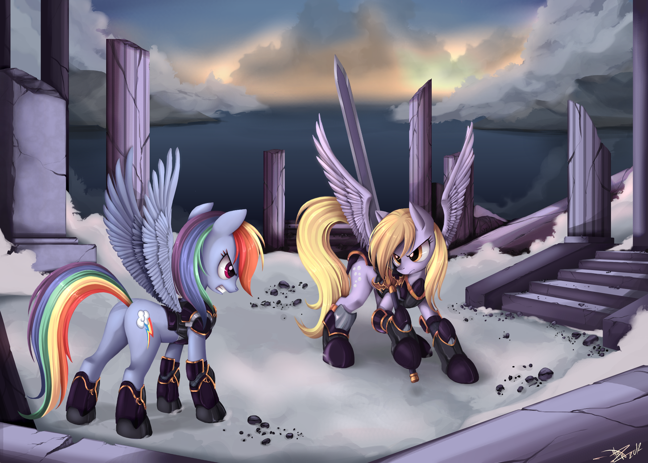 Full Armour D vs D by ponyKillerX