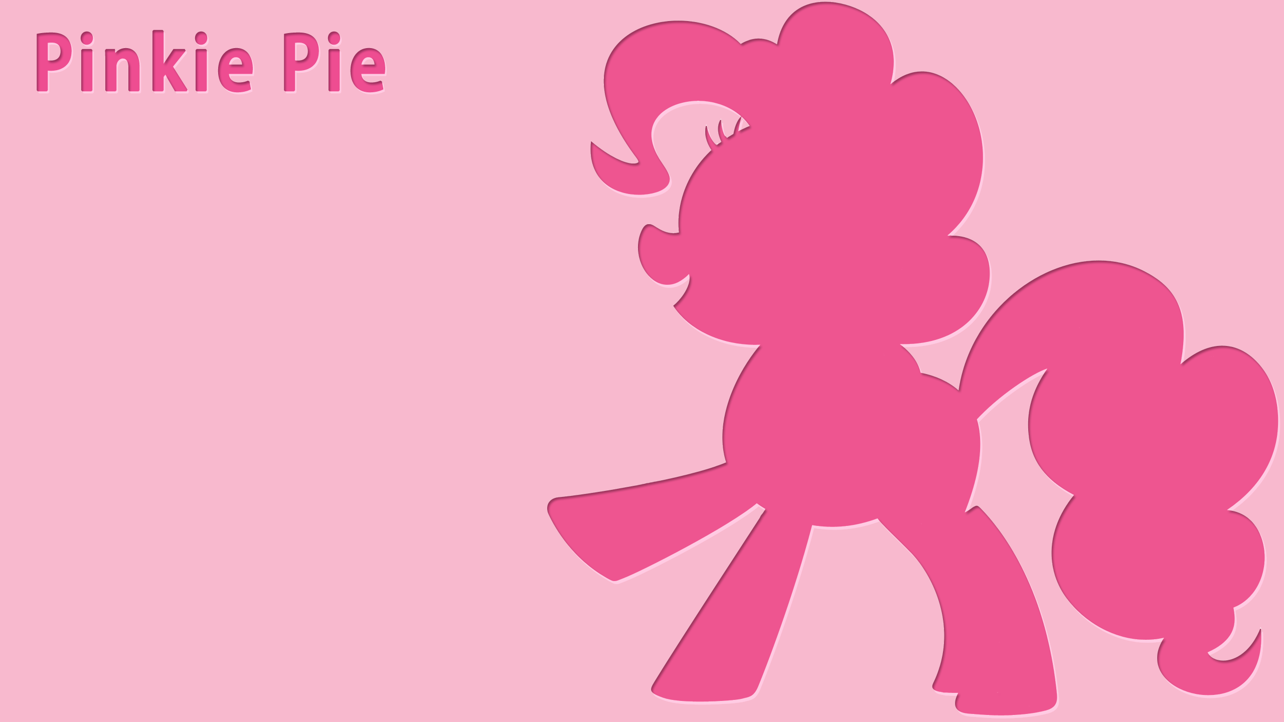 Pinkie Pie LetterPress Wallpaper by alanfernandoflores01 and Tigersoul96