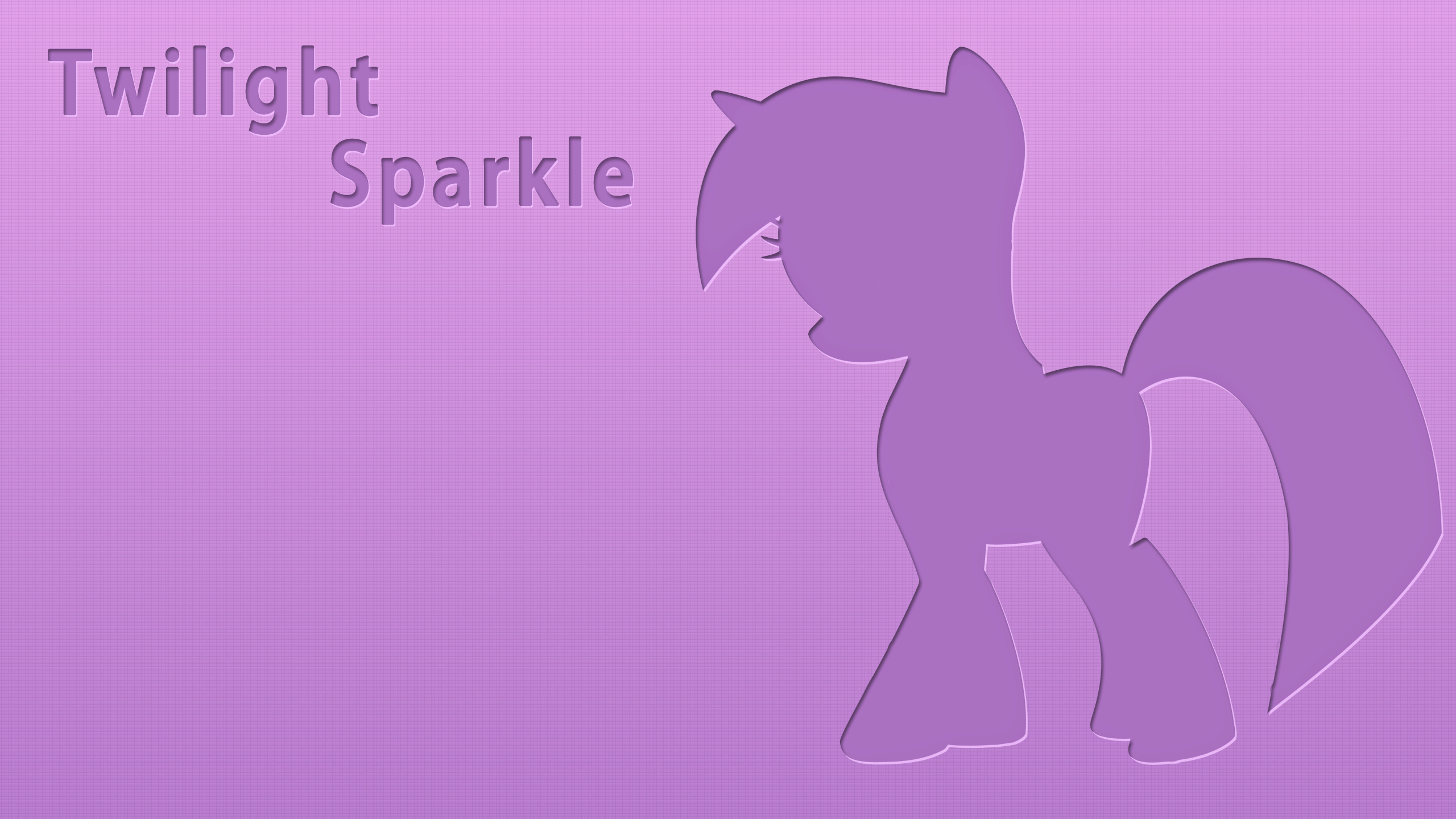 Twilight Sparkle LetterPress Wallpaper by alanfernandoflores01