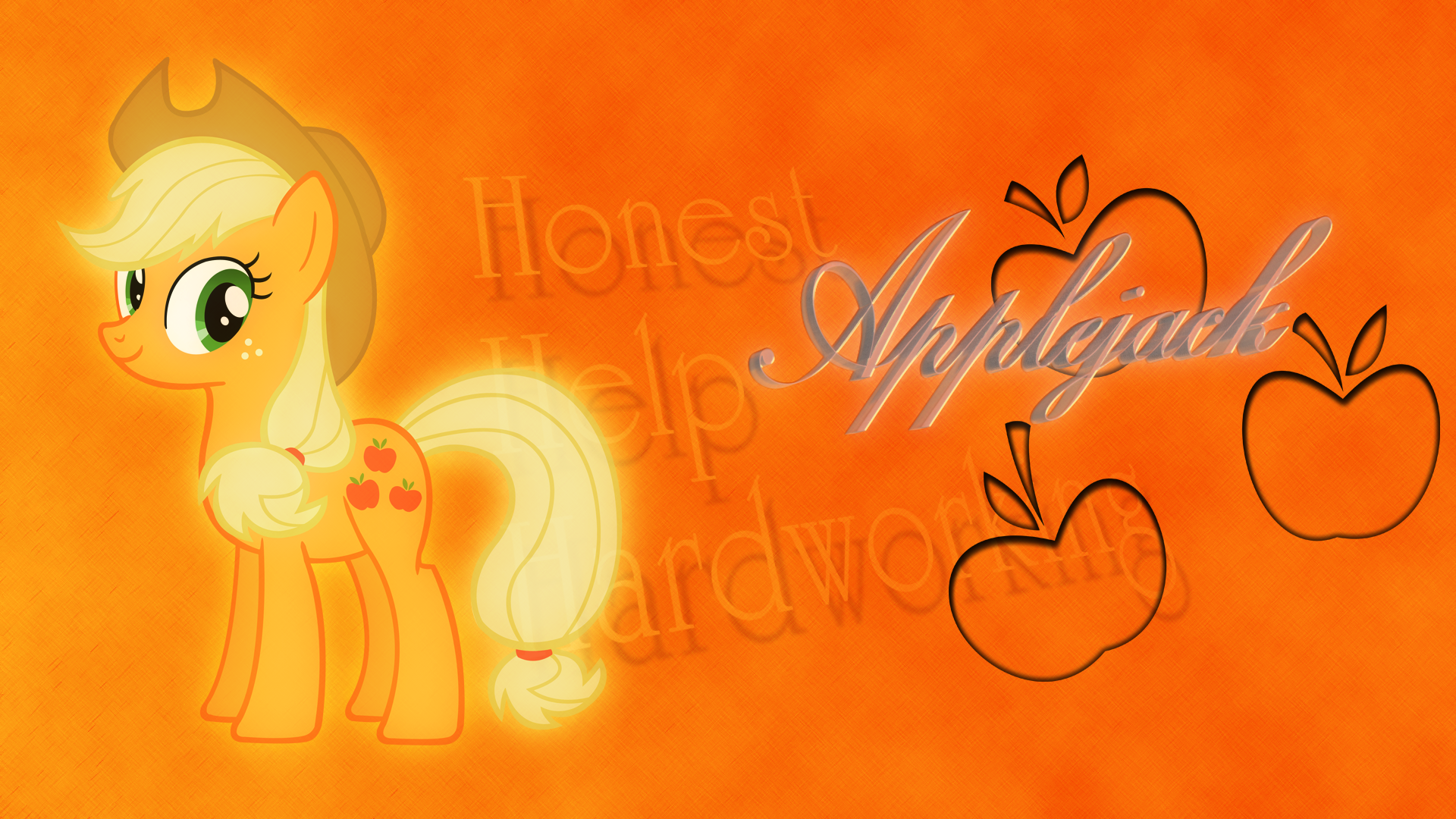 Applejack - Honest Help Hardworking by BlackGryph0n, EmbersAtDawn and Vexorb