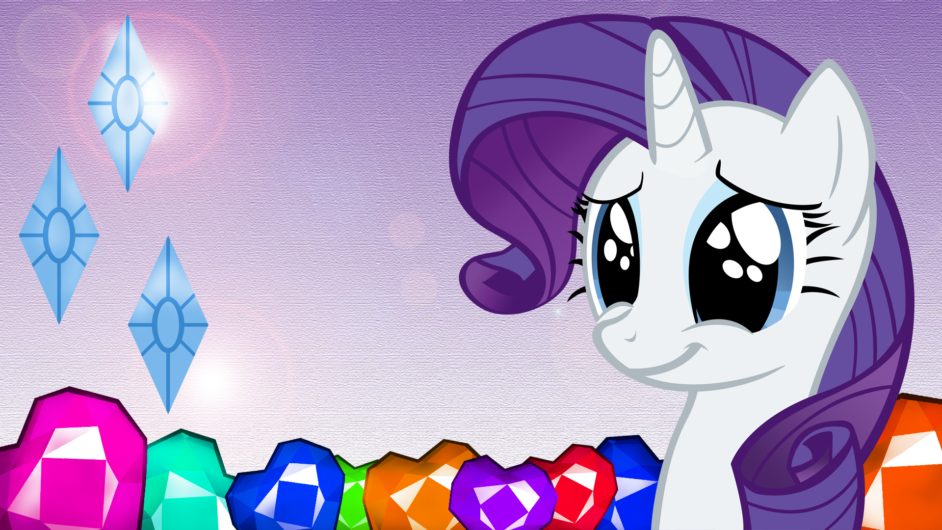 Rarity is Pleased - Wallpaper by EdwardTen, GrugDude, GuruGrendo and Santafer