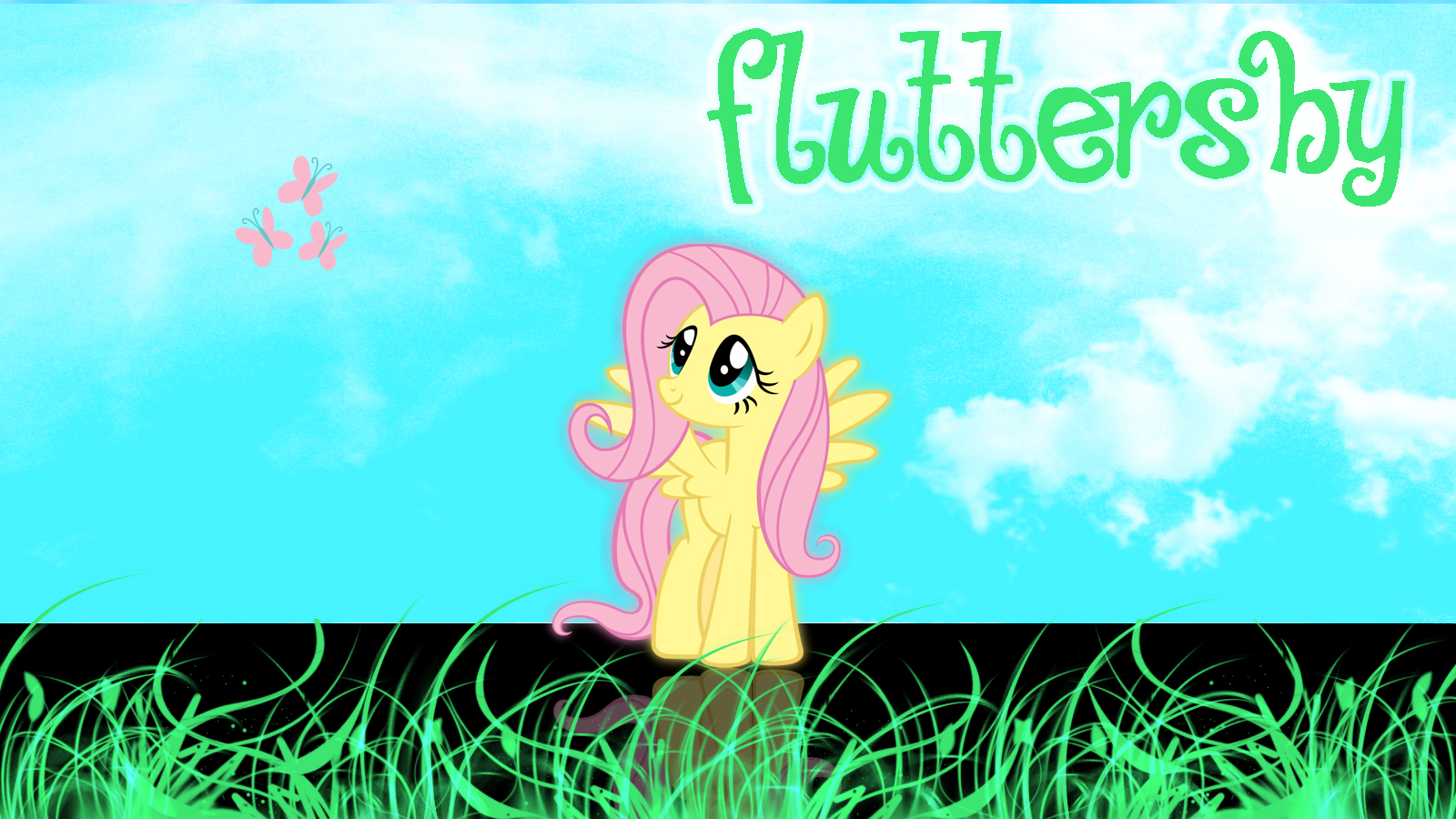 Fluttershy wallpaper by ALoopyDuck
