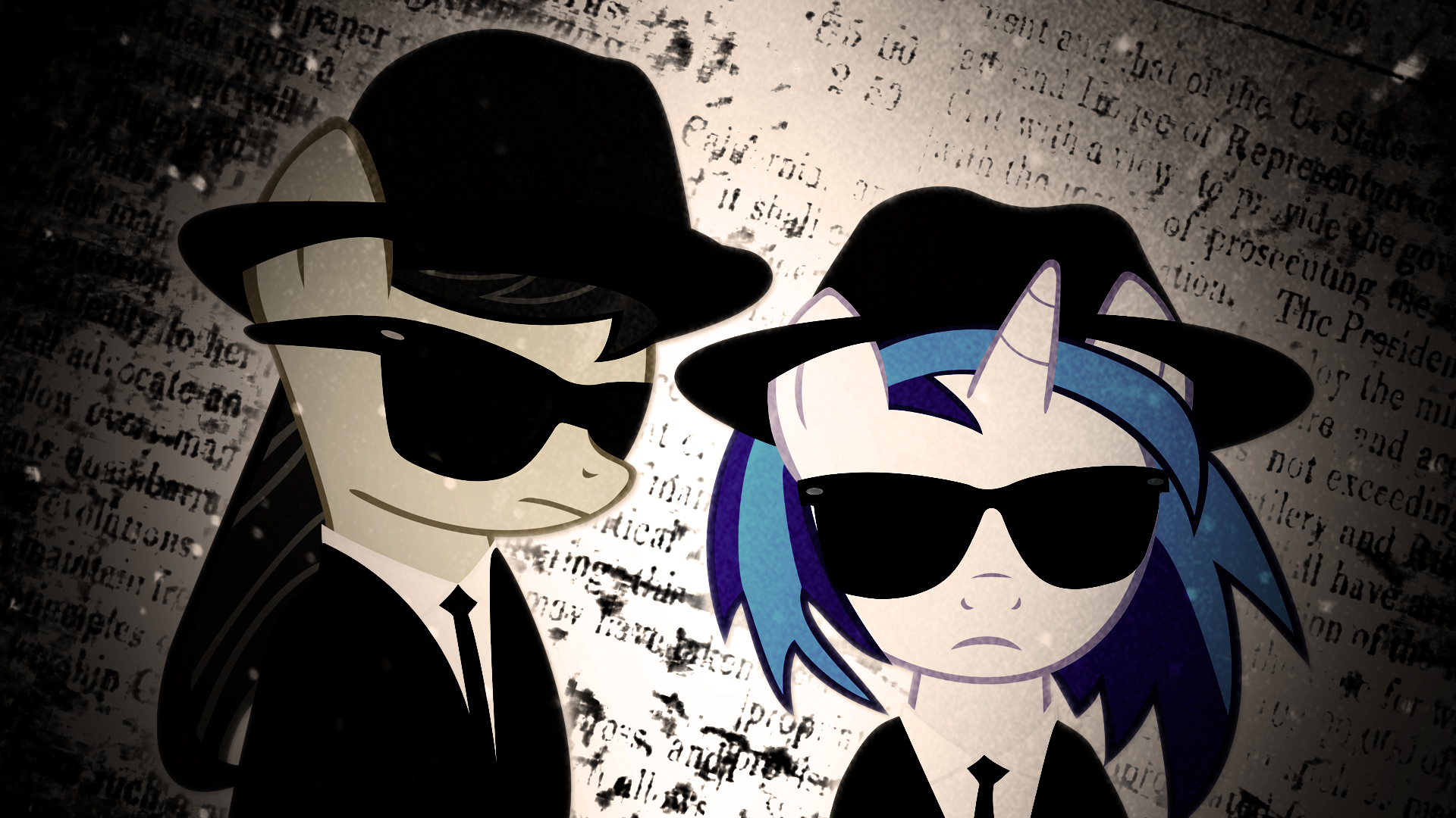 Octavia and Vinyl Scratch Wallpaper by Gen-Jack-Oneill and TygerxL