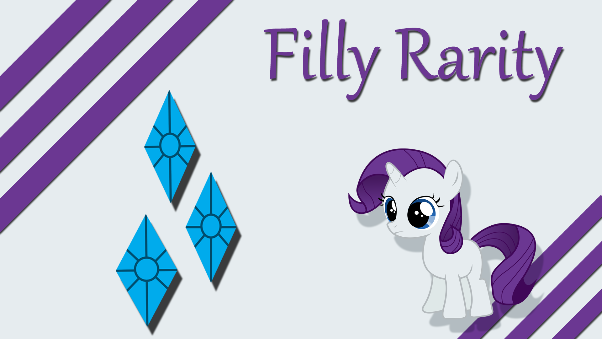 Filly Rarity Wallpaper by Silentmatten