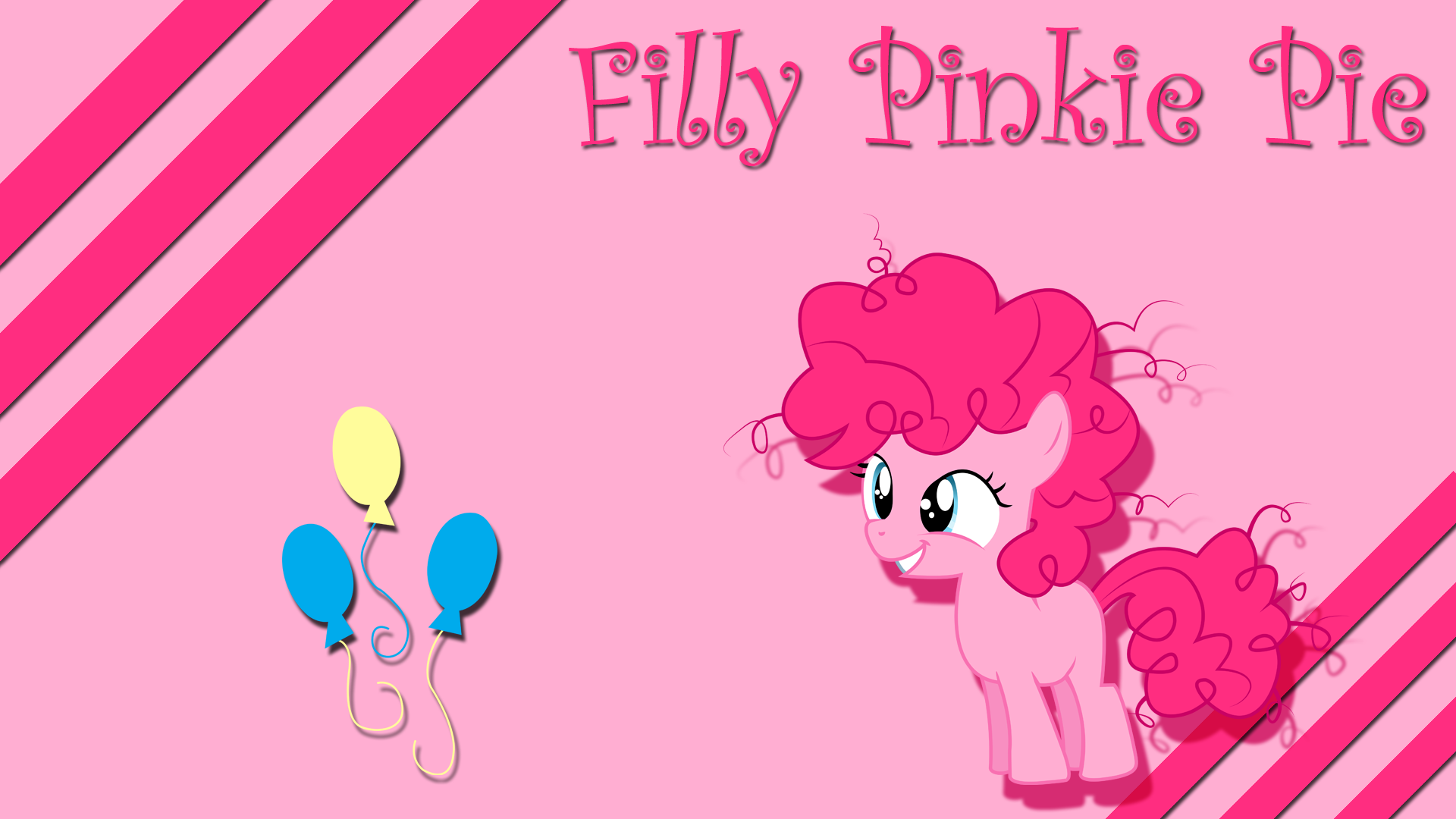 Filly Pinkie Pie Wallpaper by Silentmatten