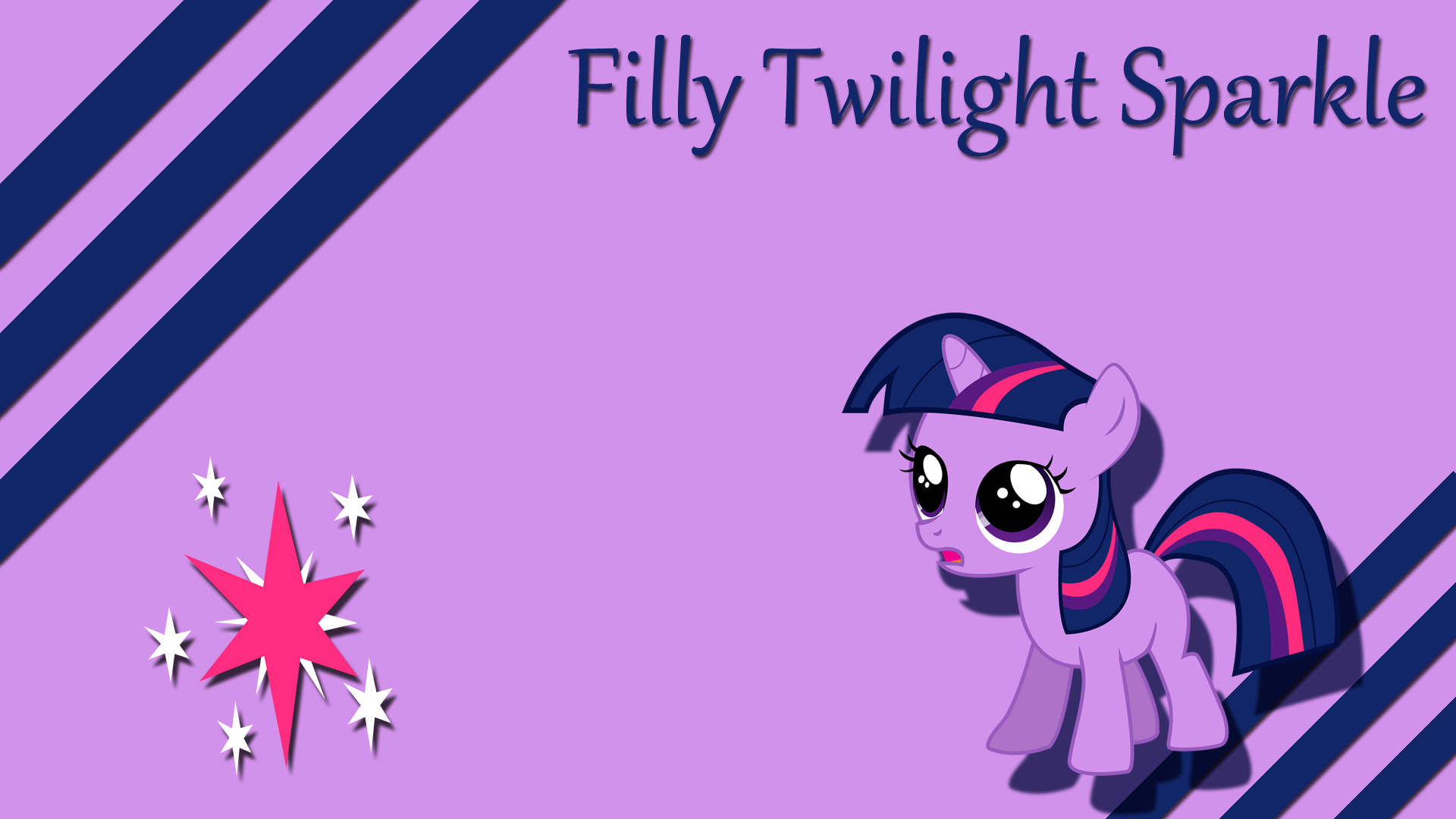 Filly Twilight Sparkle Wallpaper by Silentmatten
