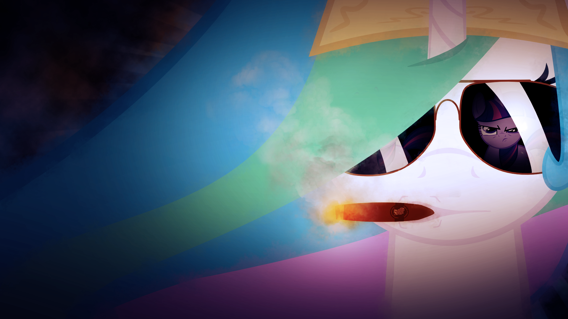 Badass Celestia Wallpaper by Ivan-Chan, SandwichDelta and Stormsclouds