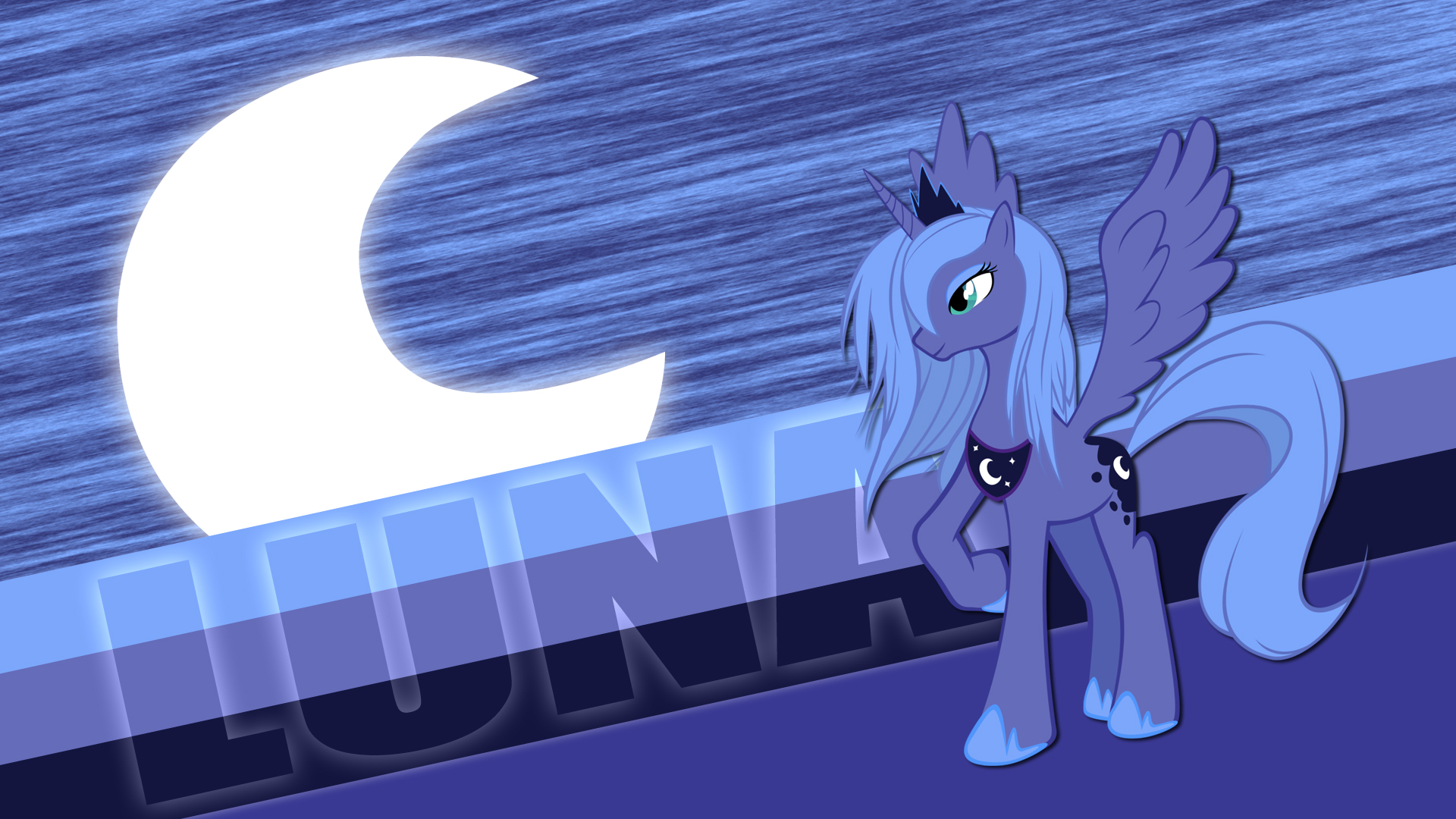 Princess Luna Wallpaper by khyperia, MaximillianVeers and Pappkarton