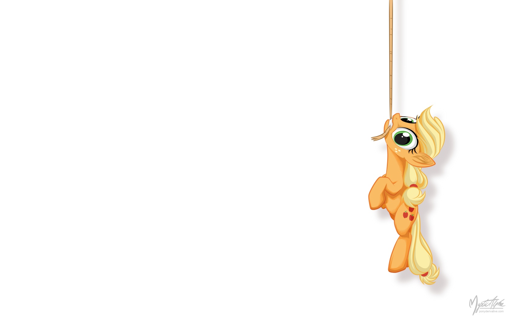 Applejack on a Rope by mysticalpha