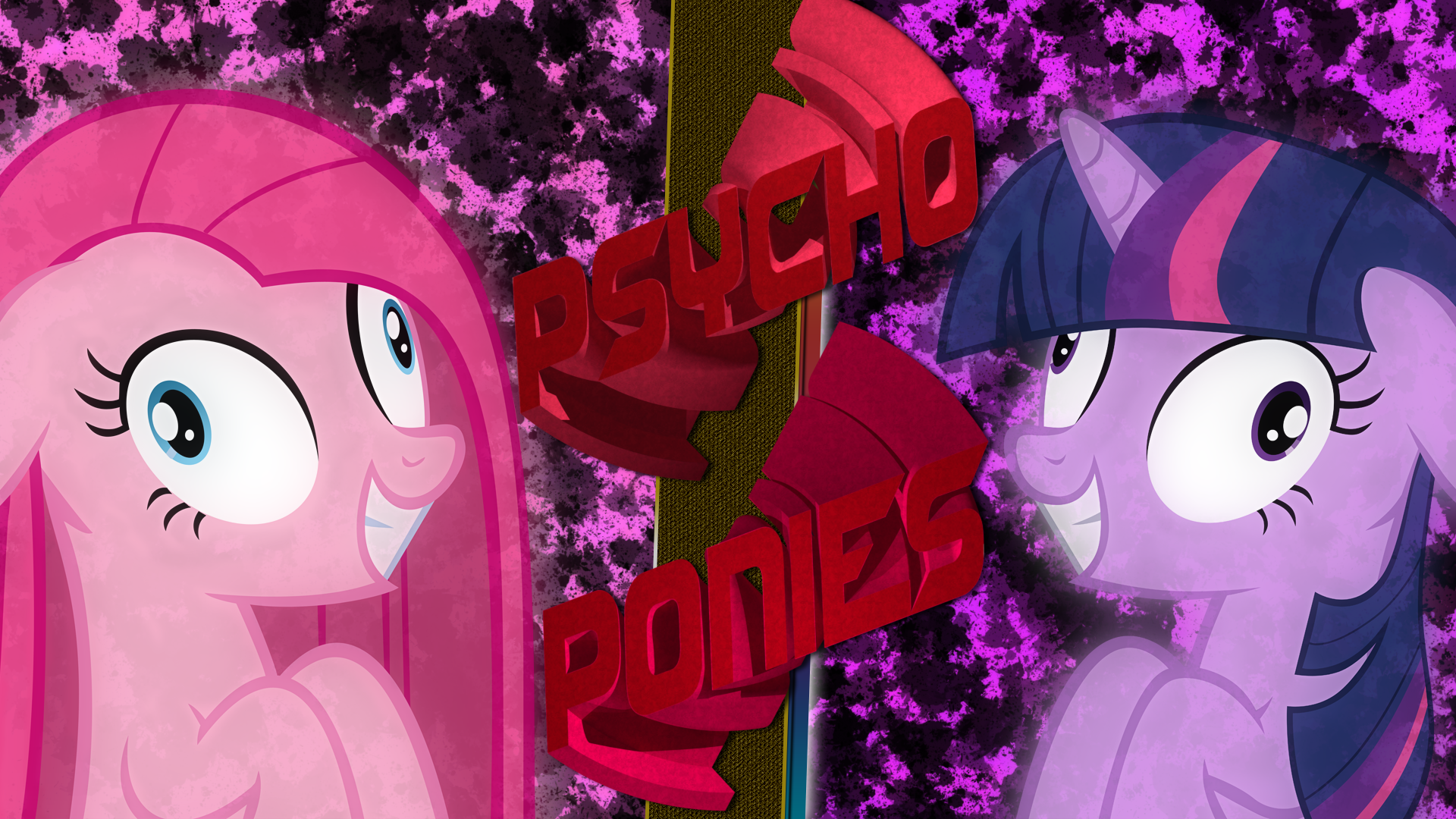 Psycho Ponies - Wallpaper by EmbersAtDawn, Ilonis and necromanteion