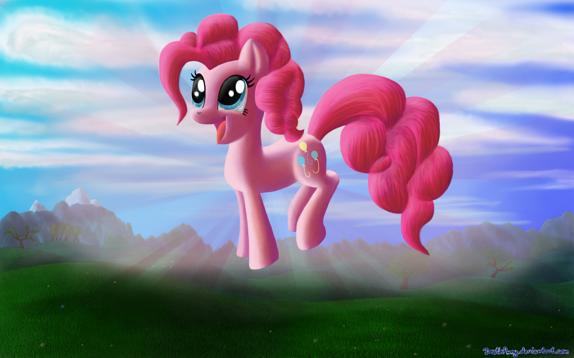 Bouncy Pinkie by DeathPwny