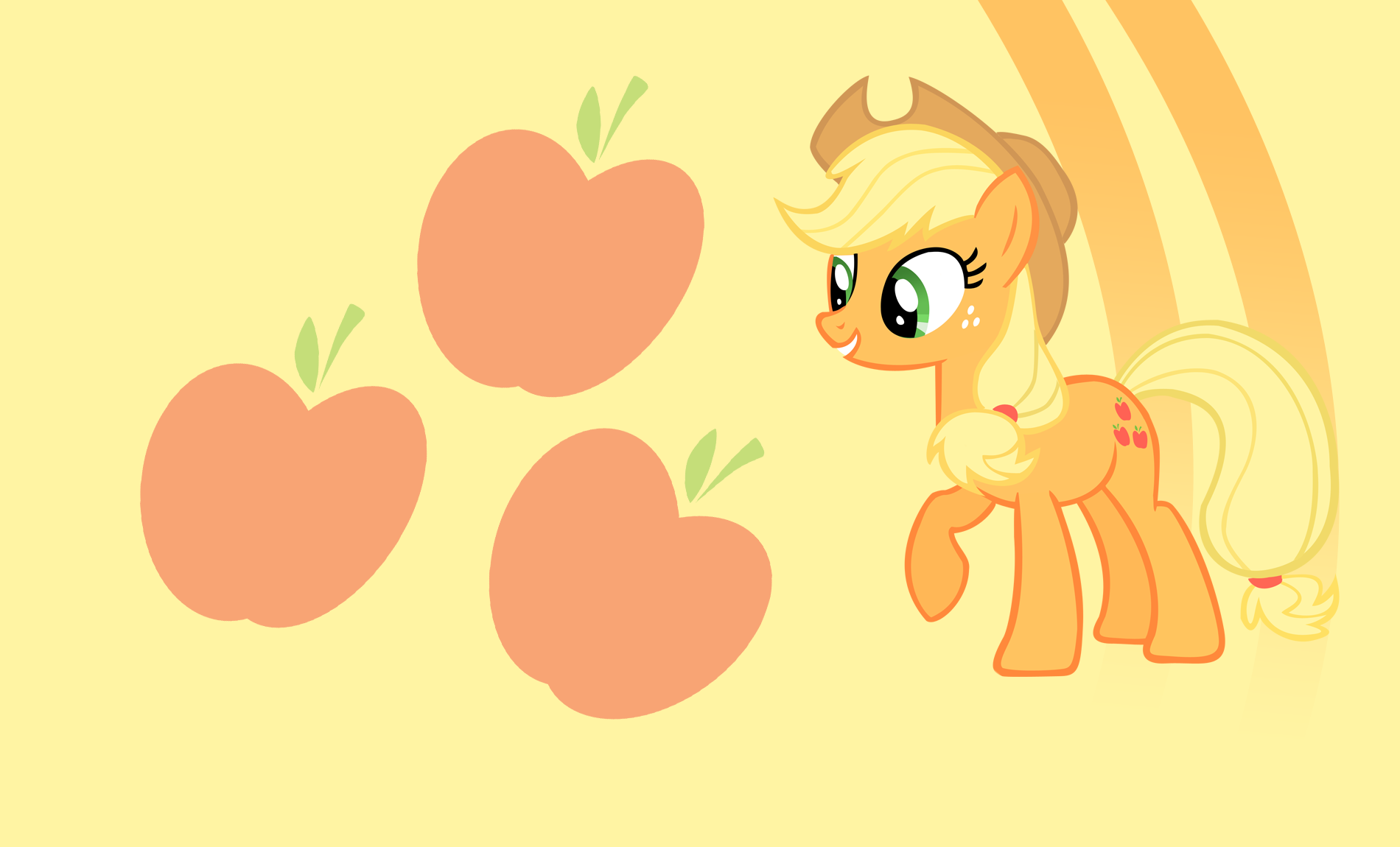 Dual Strip Wallpapers - Applejack by Ray-Twilight