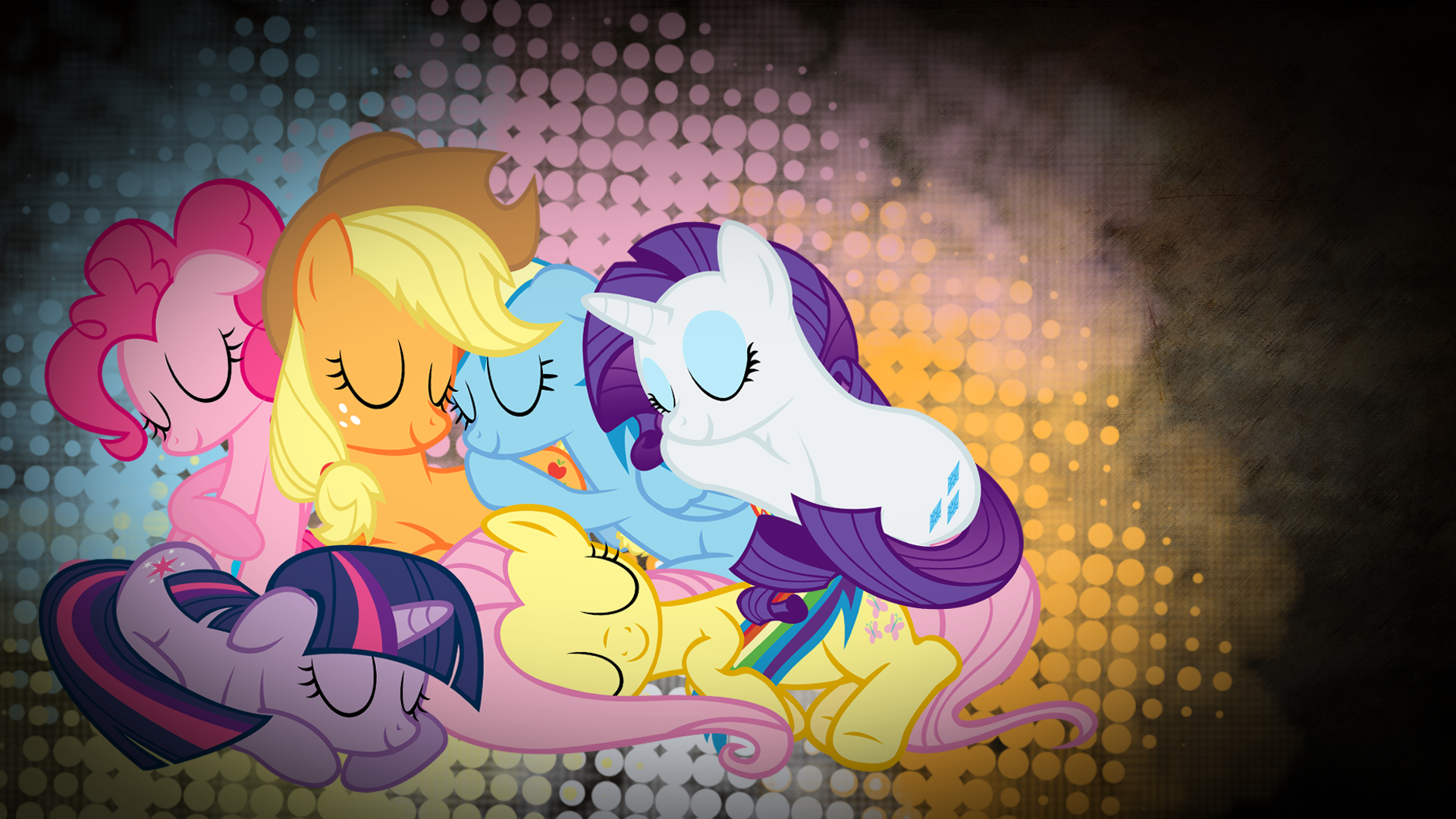 Mane Six Wallpaper by FriendlyCreeper