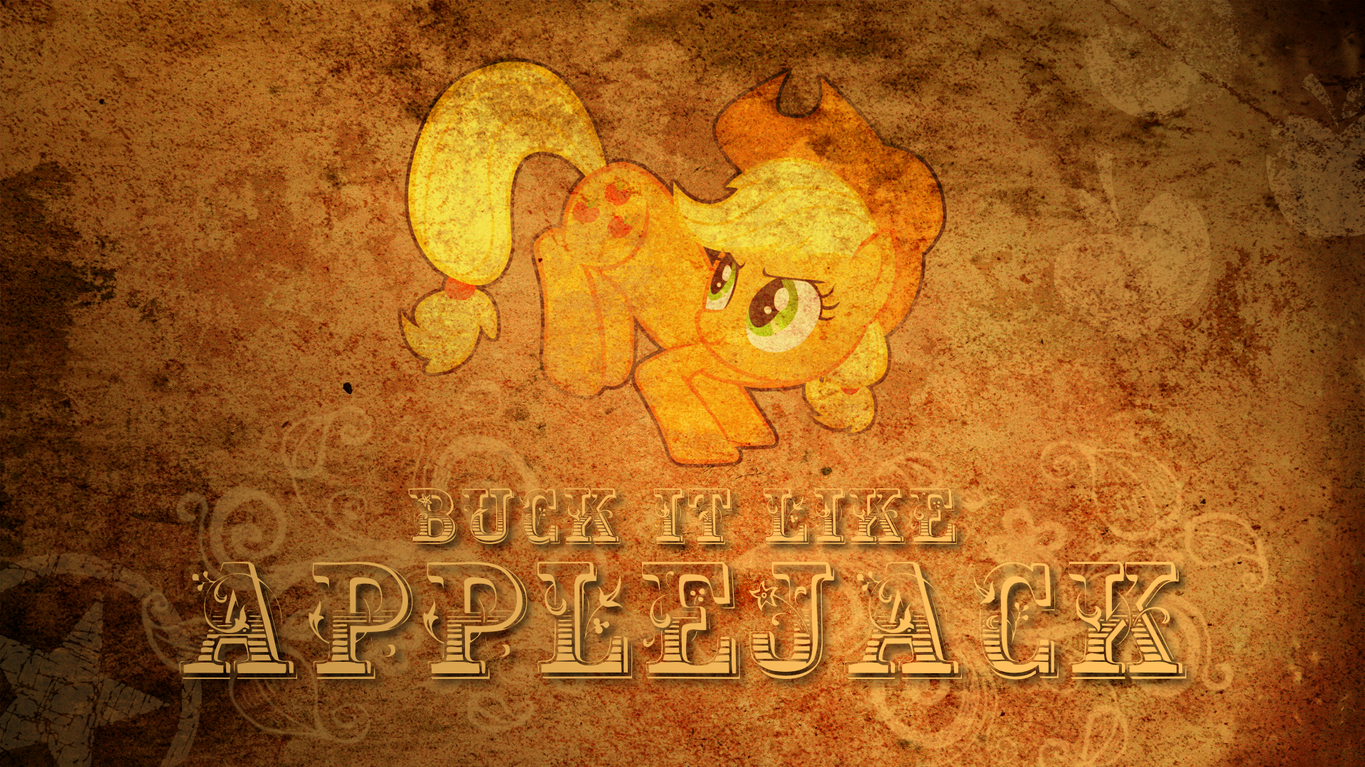 Buck it like Applejack - Wallpaper by BlackGryph0n, GuruGrendo and Tadashi--kun