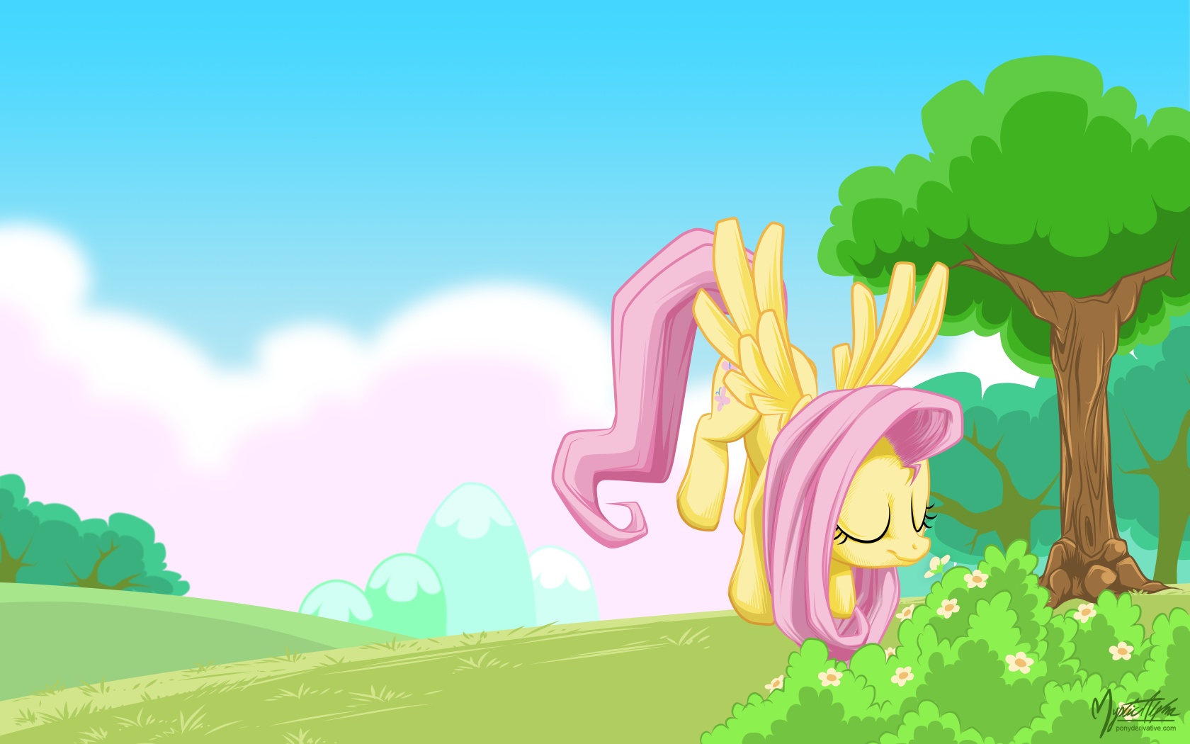 Fluttershy Flower by mysticalpha