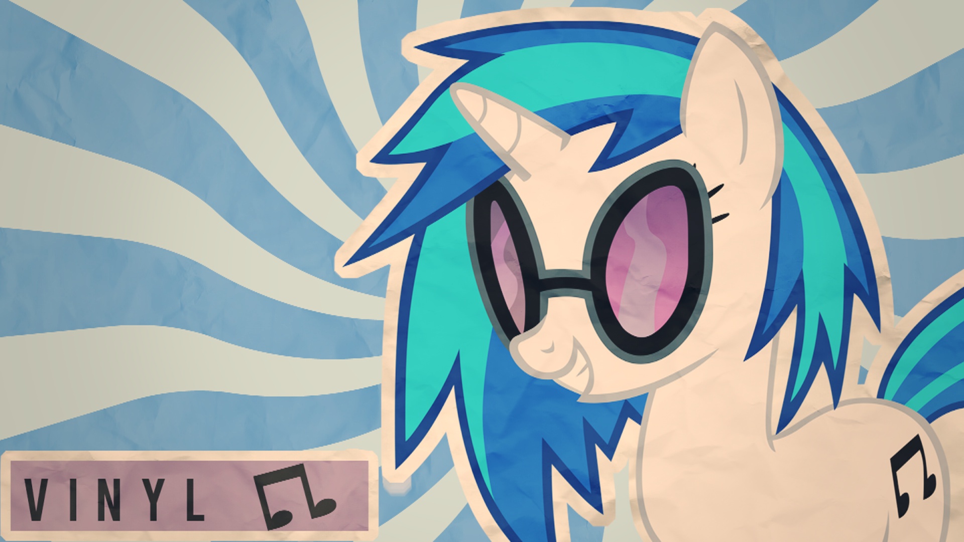 Vinyl Scratch Wallpaper by Keatonn and MoongazePonies