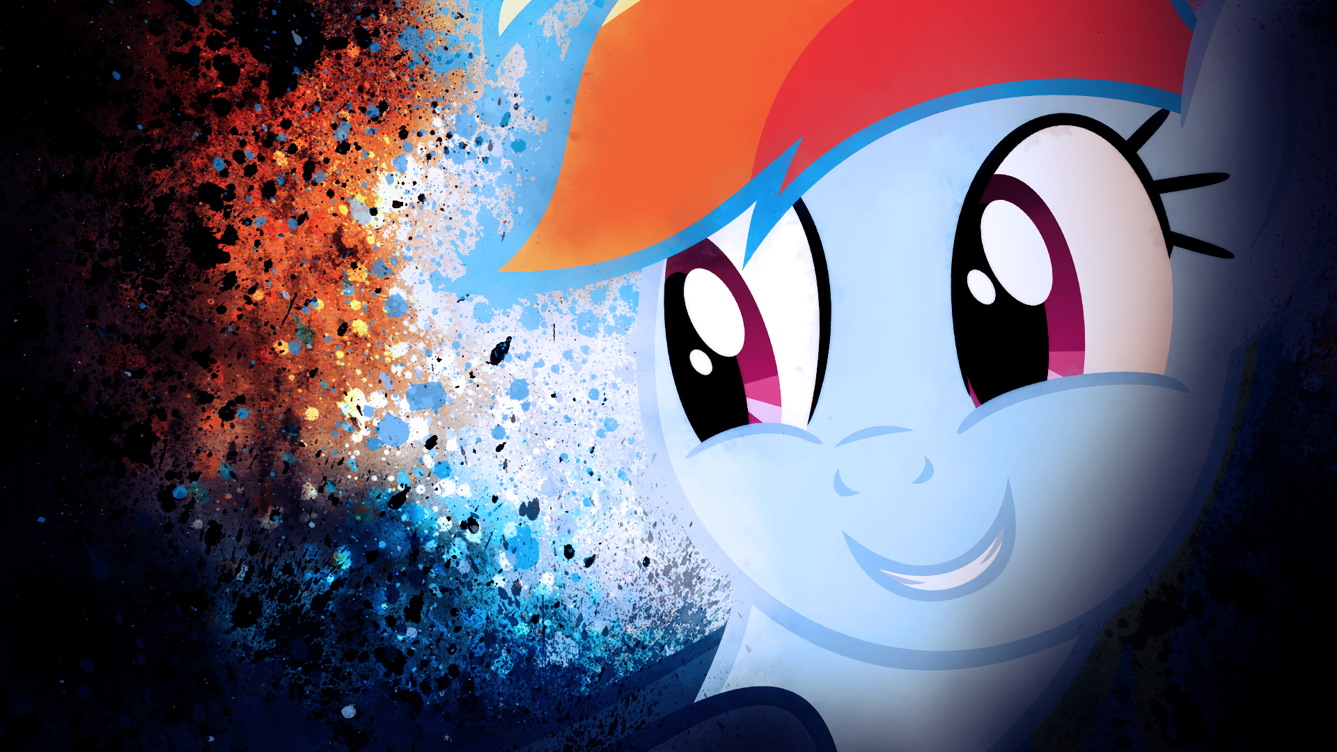 Rainbow Dash Smile by SandwichDelta and Santafer