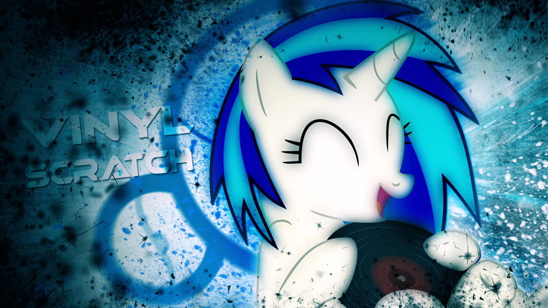 Vinyl Scratch Wallpaper by namelesshero2222 and TygerxL