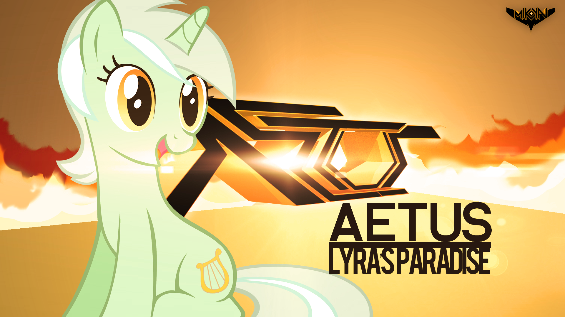 Aetus: Lyra's Paradise Cover Art by Kna and MikoyaNx