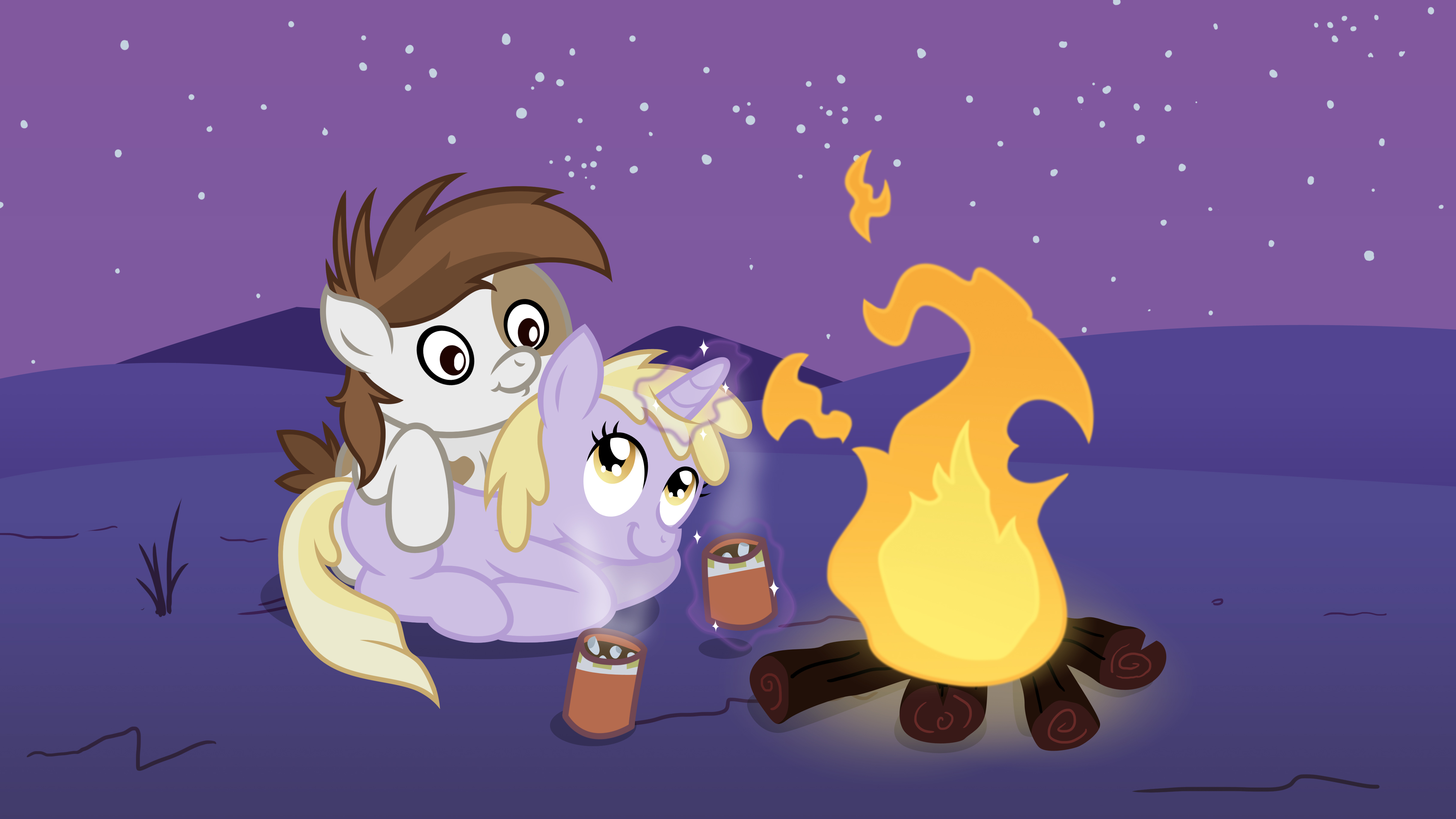 Campfire Cuddle Commission by minimoose772