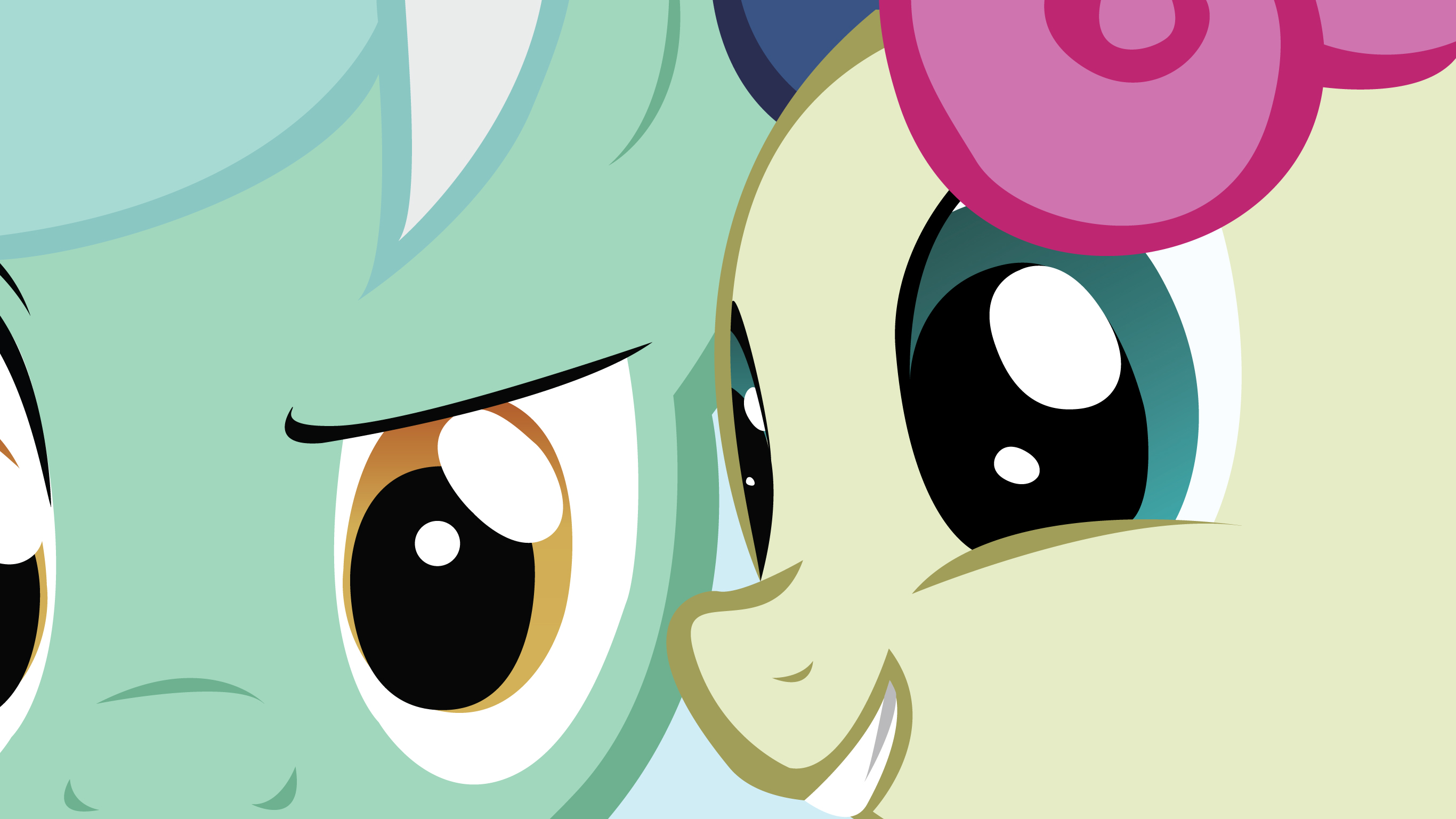 Lyra and Bon Bon Wallpaper by EvilDocterMcBob