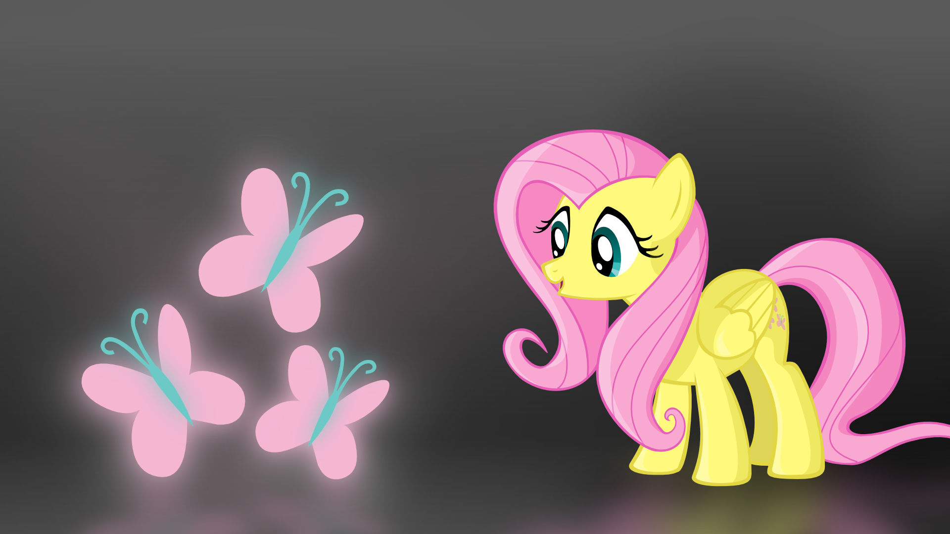 Fluttershy wallpaper 1920x1080 by Hopskocz