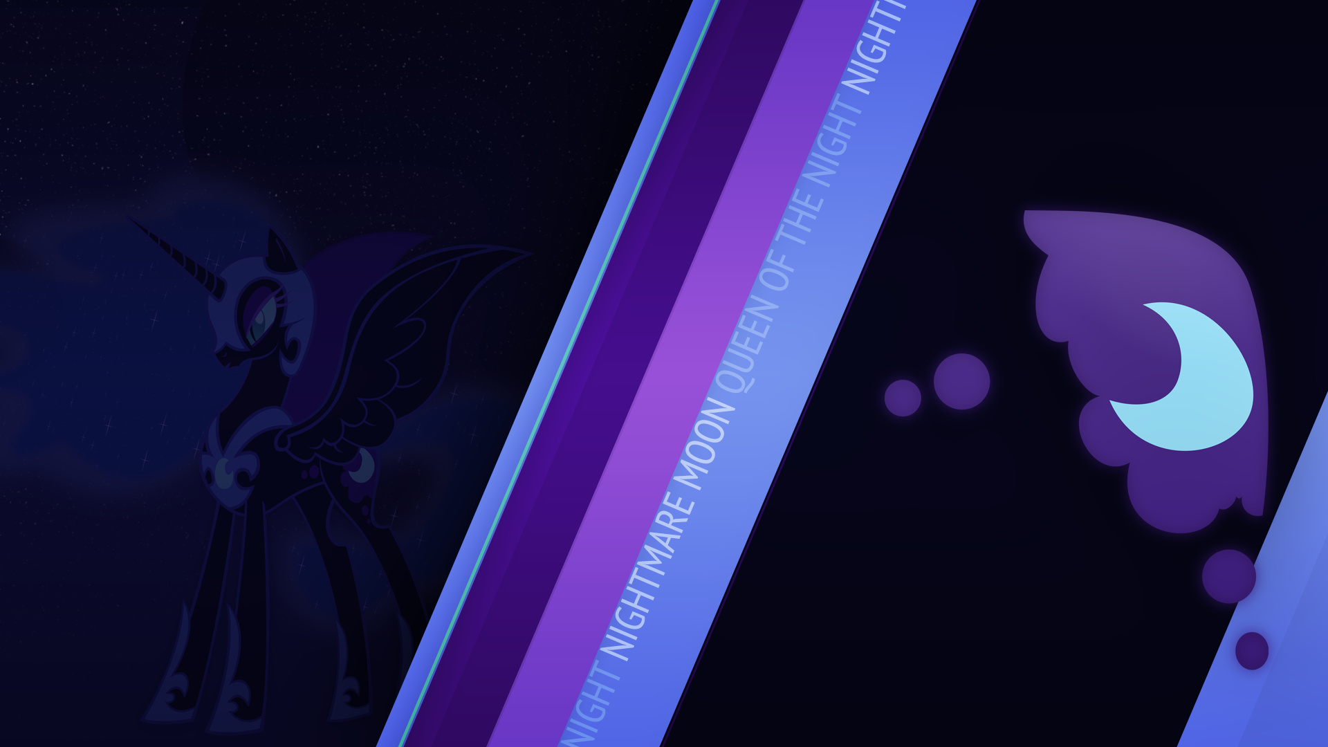 Nightmare Moon CM Wallpaper by Bardiel83, Qsteel and The-Smiling-Pony