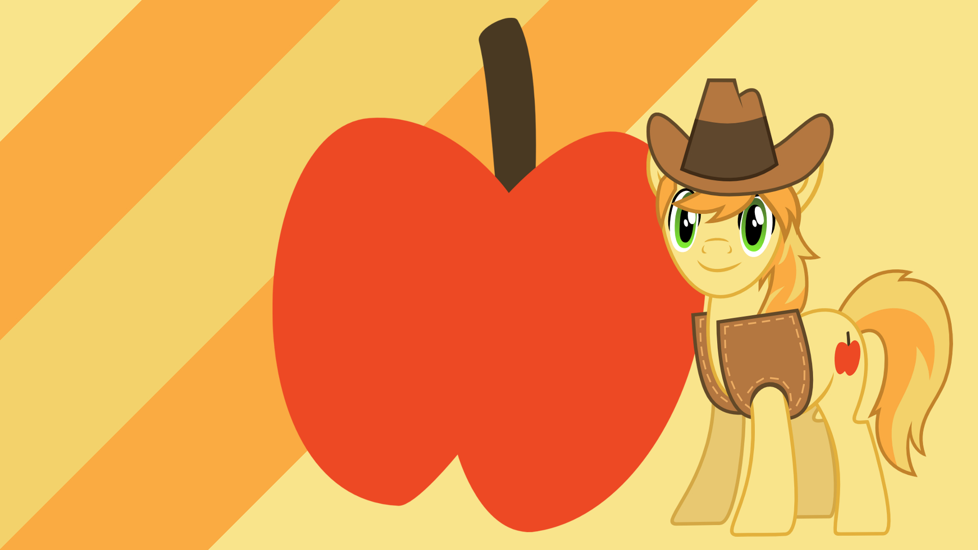 Minimalist Wallpaper 72: Braeburn by maxmontezuma, Softfang and The-Smiling-Pony