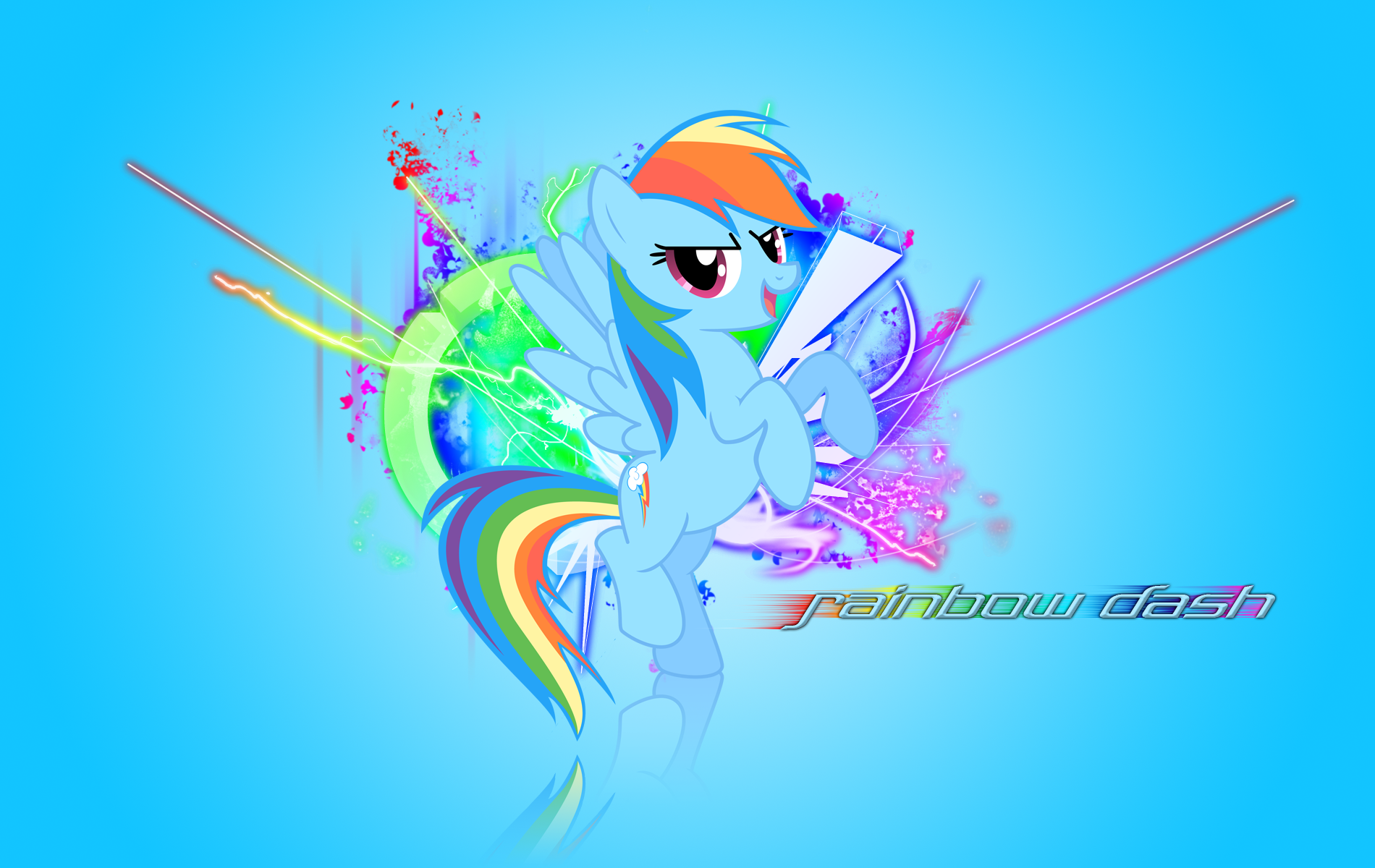 Rainbow Dash Wallpaper by Nethear and Vexx3