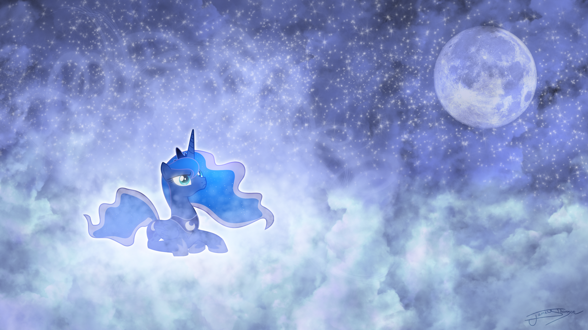 Princess Luna - The Silence of the Night by Fennrick and Jamey4