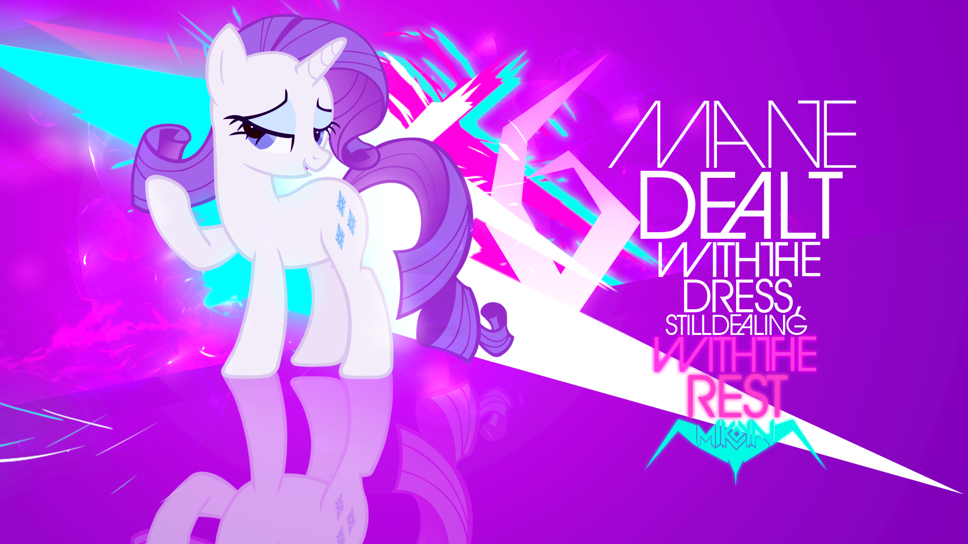 MANE 6 Wallpaper #3: Rarity by MikoyaNx