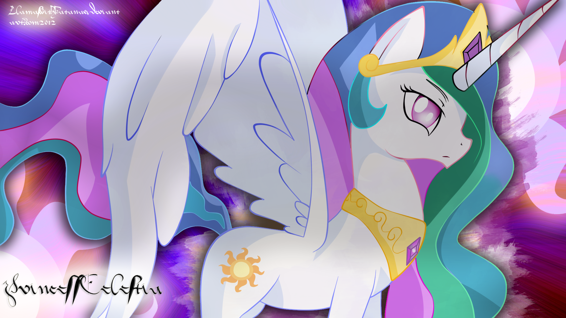 Princess Celestia by LlamasWithKatanas