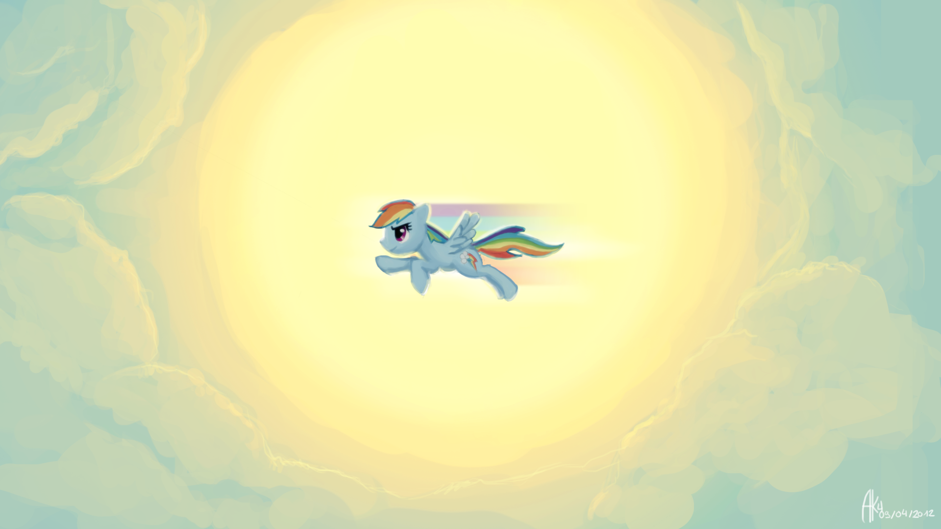 Sunrise Rainbow dash ! by AtuX