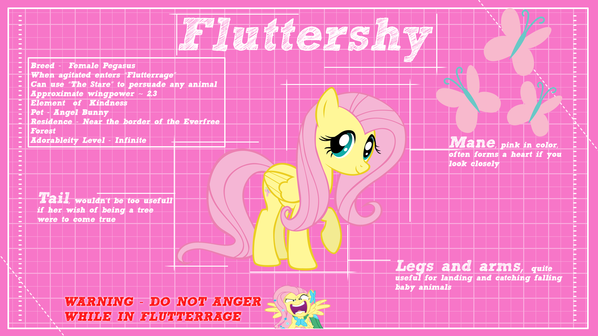 Fluttershy Design by BlackGryph0n, ikonradx and Takua770