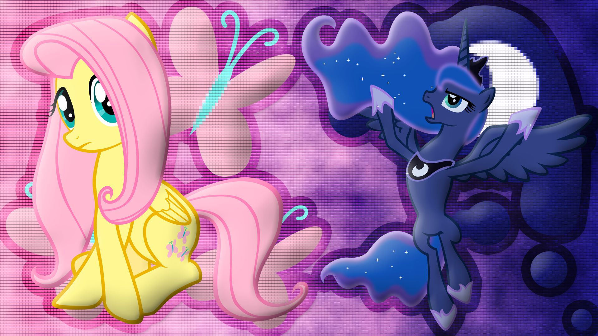 Fluttershy and Princess Luna [Stream One] by Durpy, Fiftyniner and fluttershy7