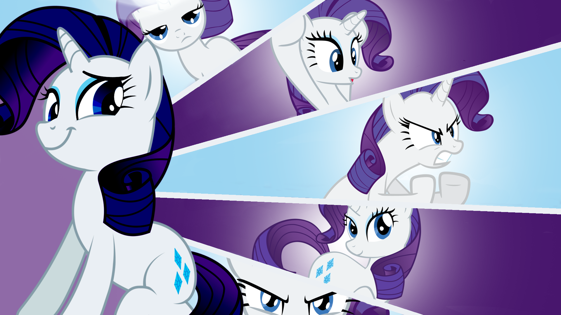 The Many Faces of Rarity by xTheAgilePanda