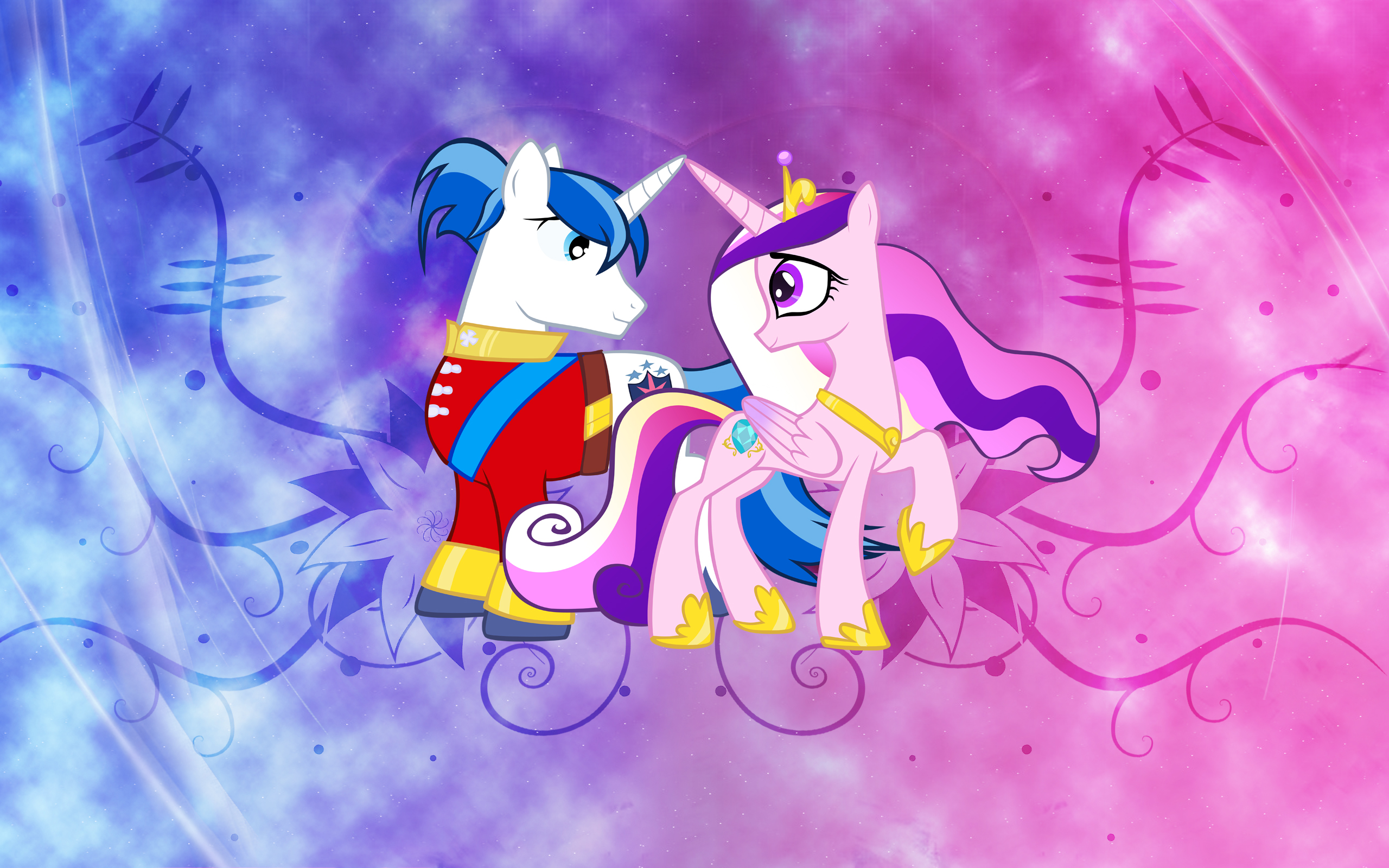 Shining and Cadence Wallpaper by arcticjuniper, Epic-Panda17 and Saeiter