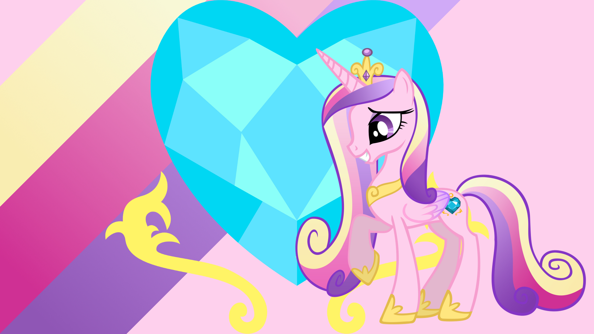 Minimalist Wallpaper 82: Princess Cadance by DraikJack, Softfang and ZuTheSkunk