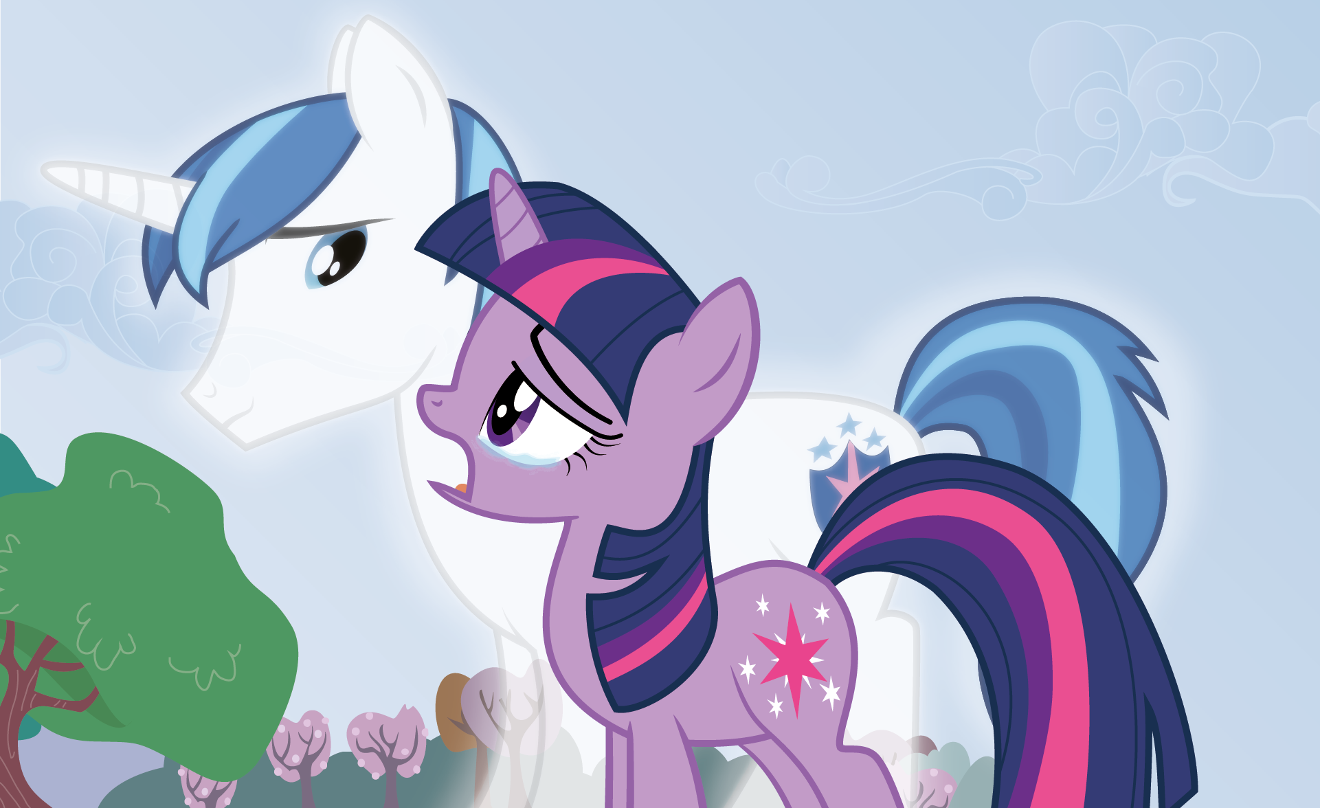 Shining Armor and Twilight B.B.B.F.F. by Waranto