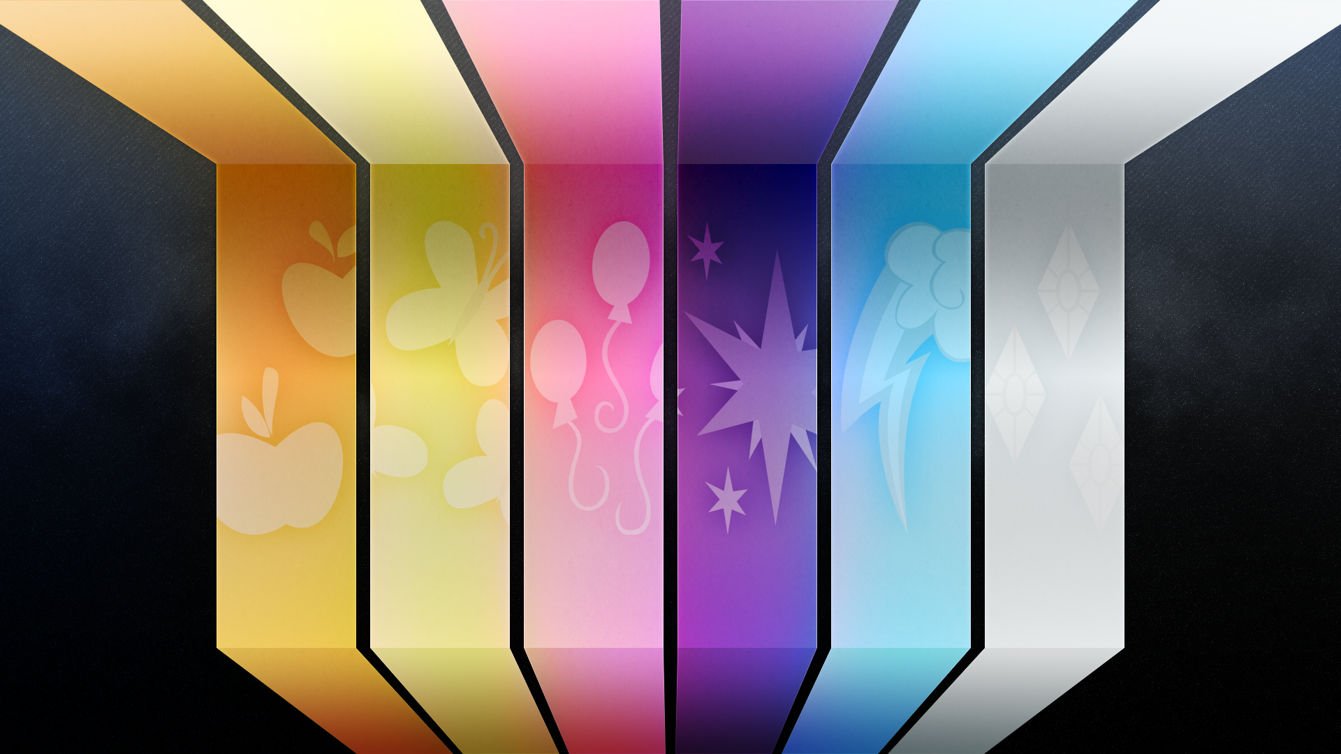 MLP Mane Six Wallpaper by Bardiel83 and GuruGrendo