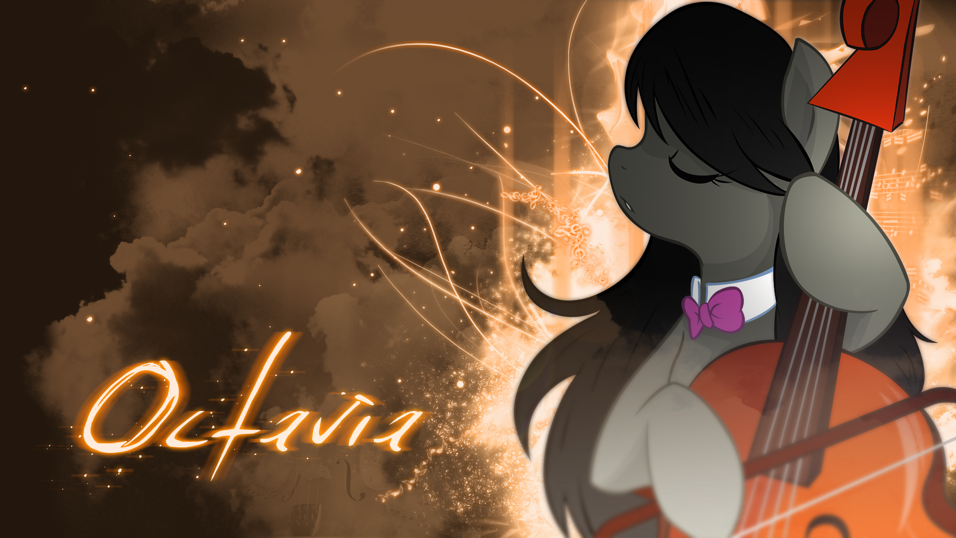 Octavia Wallpaper by AlexPony and Vexx3