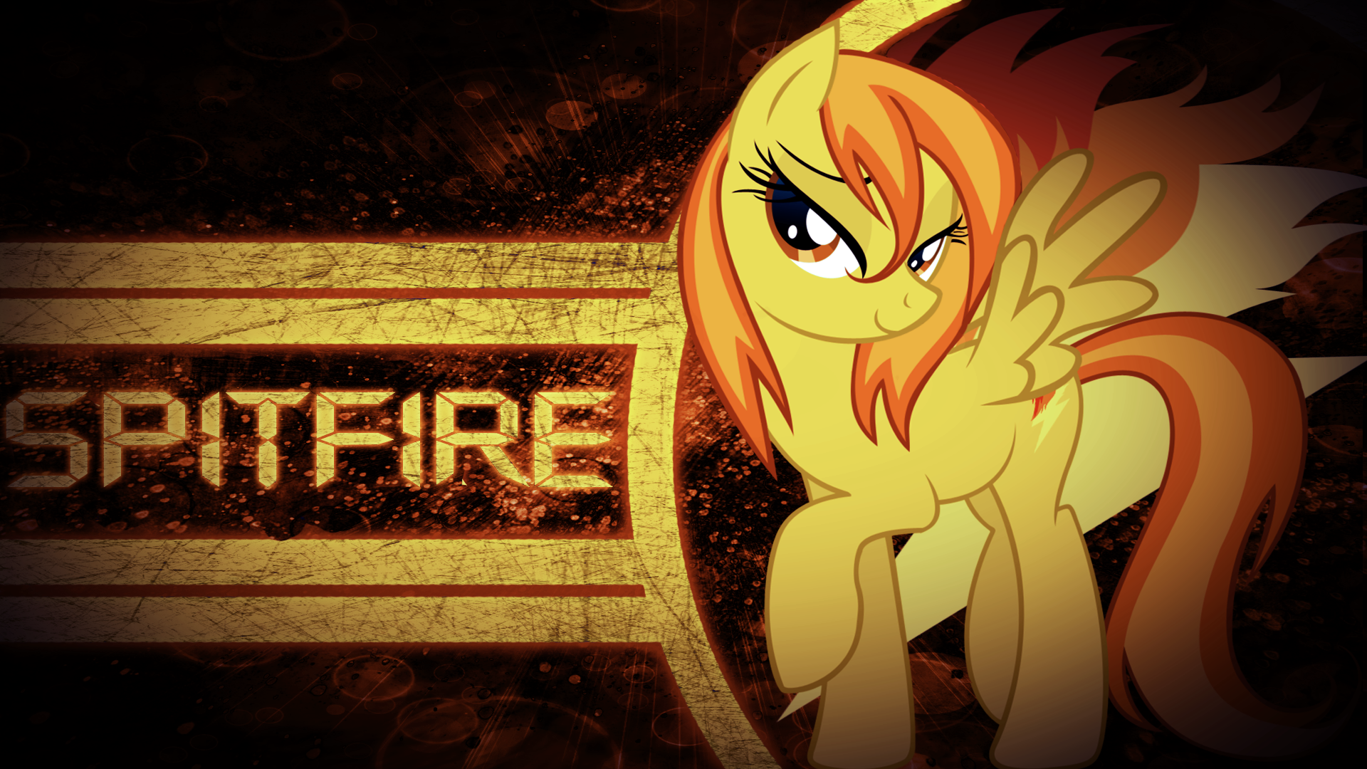 Spitfire Wallpaper by anbolanos91, DraikJack and JustaninnocentPony