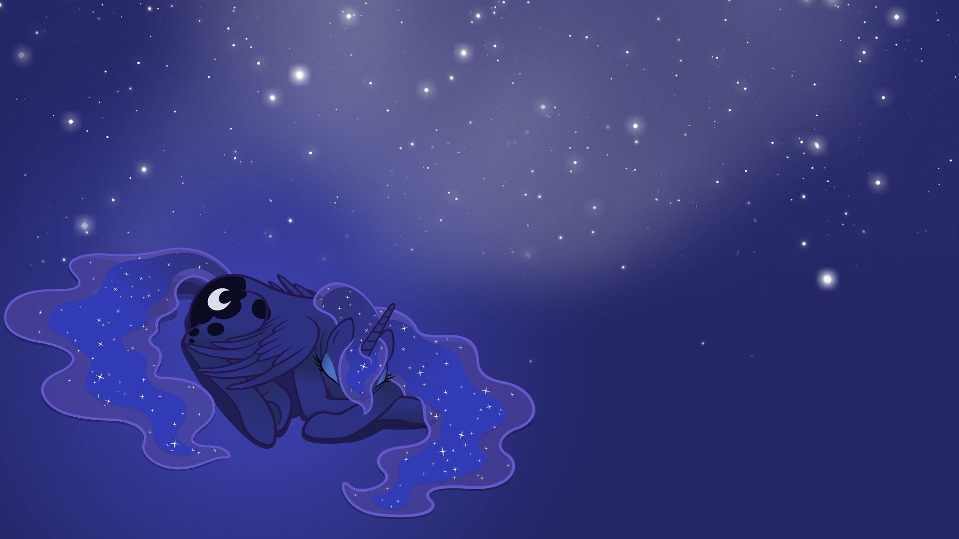 Sleepy Luna Wallpaper by owlet57 and Shachza